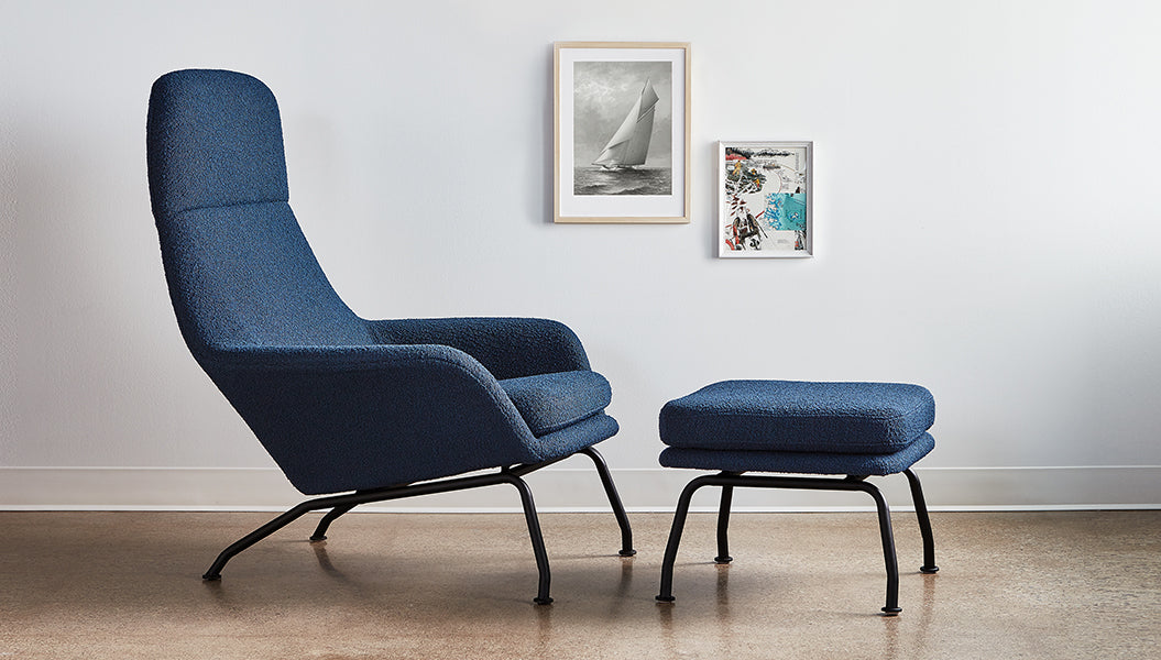 Tallinn Ottoman Ottoman Gus* Four Hands, Mid Century Modern Furniture, Old Bones Furniture Company, Old Bones Co, Modern Mid Century, Designer Furniture, https://www.oldbonesco.com/