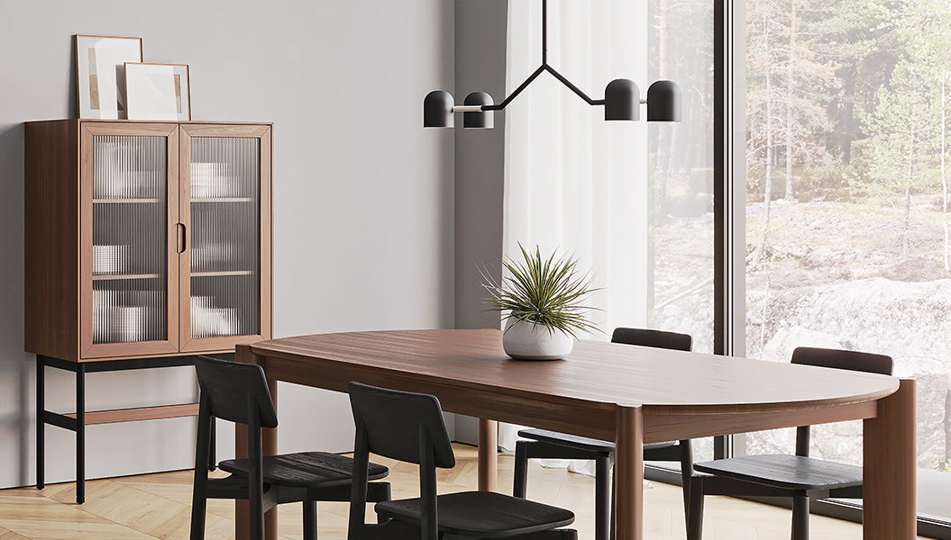 Tandem 4-Head Pendant Lamp Lamp Gus* Four Hands, Mid Century Modern Furniture, Old Bones Furniture Company, Old Bones Co, Modern Mid Century, Designer Furniture, https://www.oldbonesco.com/