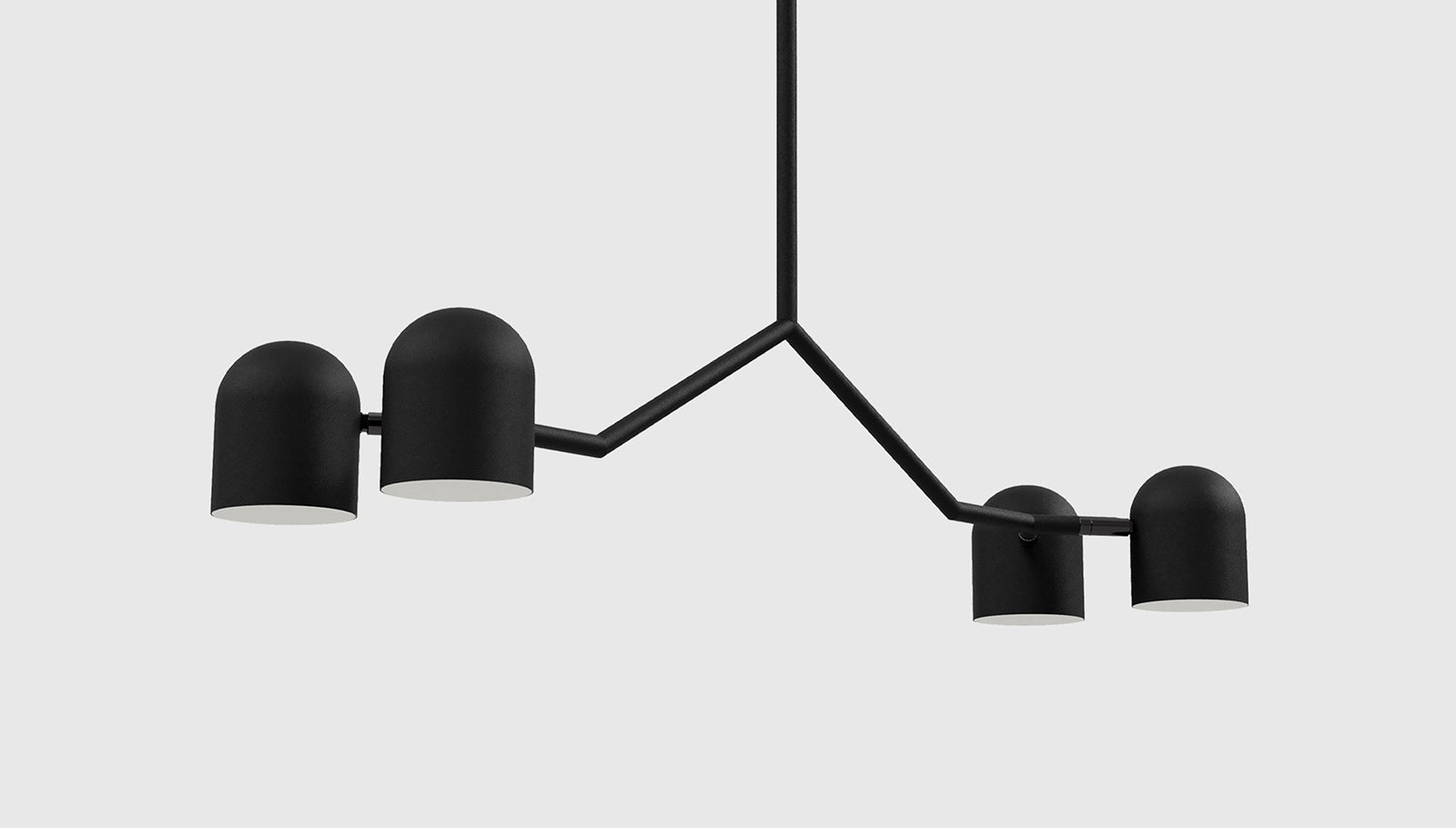 Tandem 4-Head Pendant Lamp BlackLamp Gus* Black Four Hands, Mid Century Modern Furniture, Old Bones Furniture Company, Old Bones Co, Modern Mid Century, Designer Furniture, https://www.oldbonesco.com/