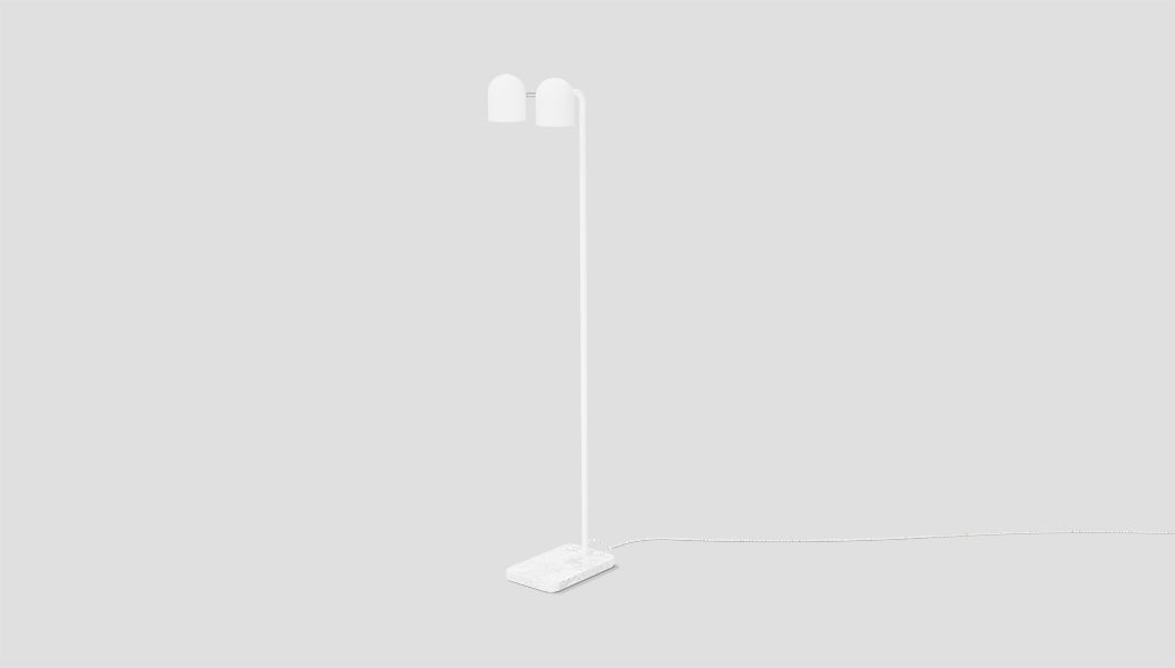 Tandem Floor Lamp WhiteFloor Lamp Gus*  White   Four Hands, Mid Century Modern Furniture, Old Bones Furniture Company, Old Bones Co, Modern Mid Century, Designer Furniture, https://www.oldbonesco.com/
