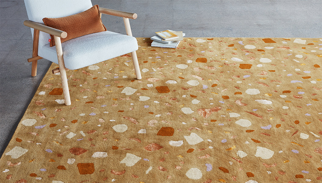 Terraz Rug Rug Gus* Four Hands, Mid Century Modern Furniture, Old Bones Furniture Company, Old Bones Co, Modern Mid Century, Designer Furniture, https://www.oldbonesco.com/