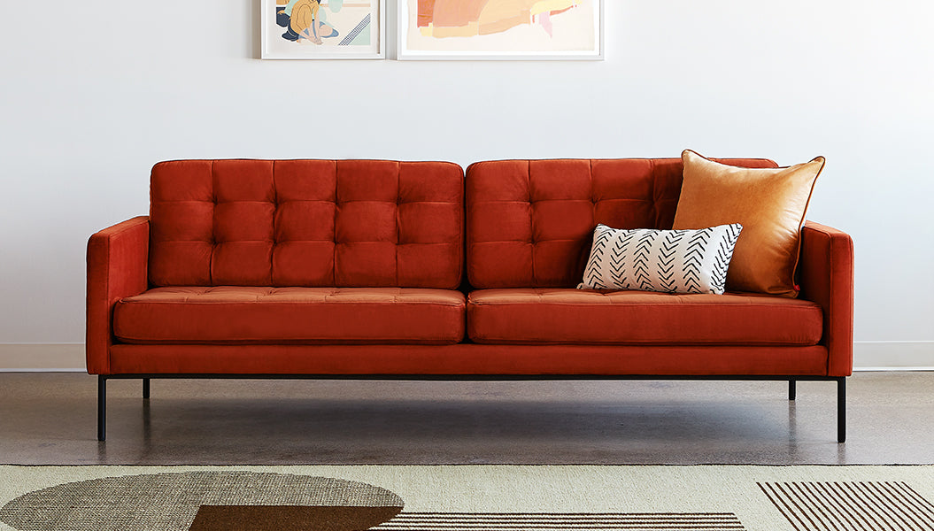 Towne Sofa Sofa Gus* Four Hands, Mid Century Modern Furniture, Old Bones Furniture Company, Old Bones Co, Modern Mid Century, Designer Furniture, https://www.oldbonesco.com/
