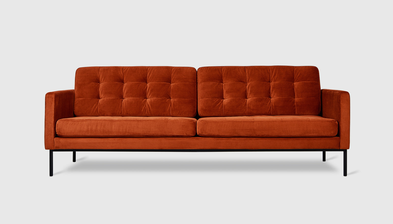 Towne Sofa Velvet Russet / BlackSofa Gus* Velvet Russet Black Four Hands, Mid Century Modern Furniture, Old Bones Furniture Company, Old Bones Co, Modern Mid Century, Designer Furniture, https://www.oldbonesco.com/