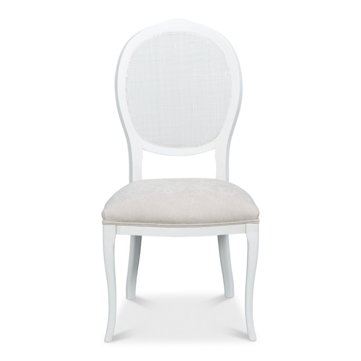 Oval Cane Back Side Chair - Set of 2