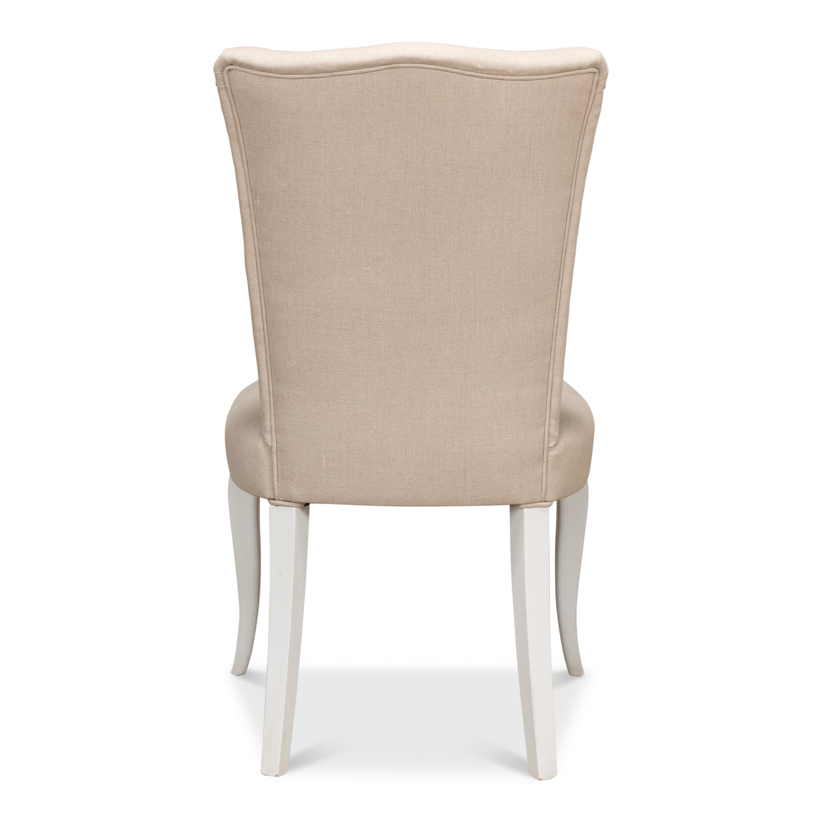 Sidechair - Cortina White with Linen Flax