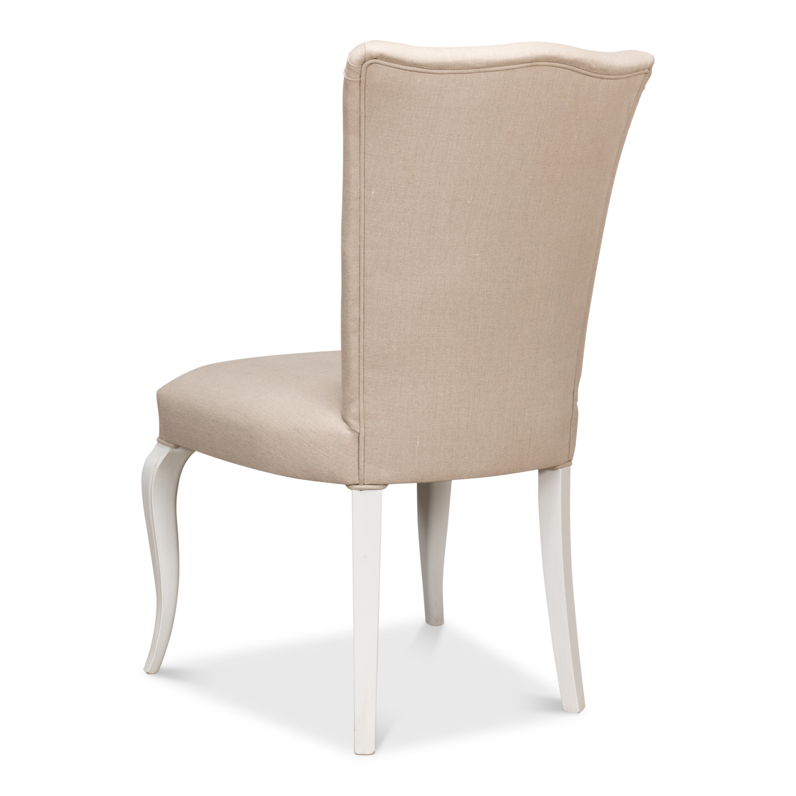 Sidechair - Cortina White with Linen Flax