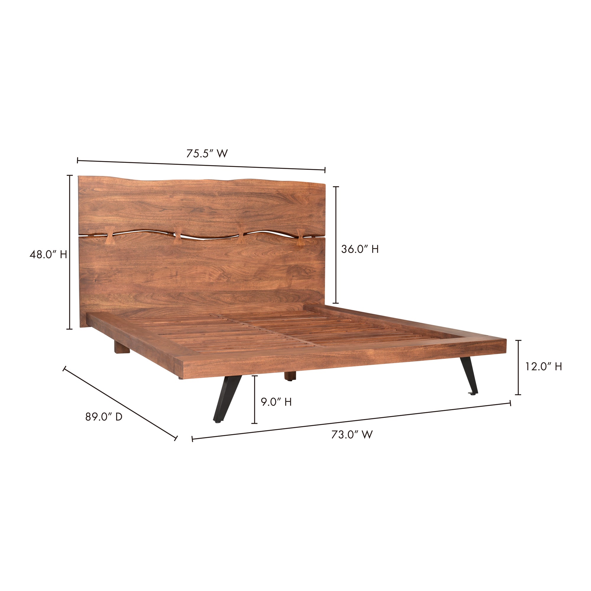 Madagascar Platform Bed Beds Moe's Four Hands, Mid Century Modern Furniture, Old Bones Furniture Company, Old Bones Co, Modern Mid Century, Designer Furniture, Furniture Sale, Warehouse Furniture Sale, Madagascar Platform Bed Sale, https://www.oldbonesco.com/