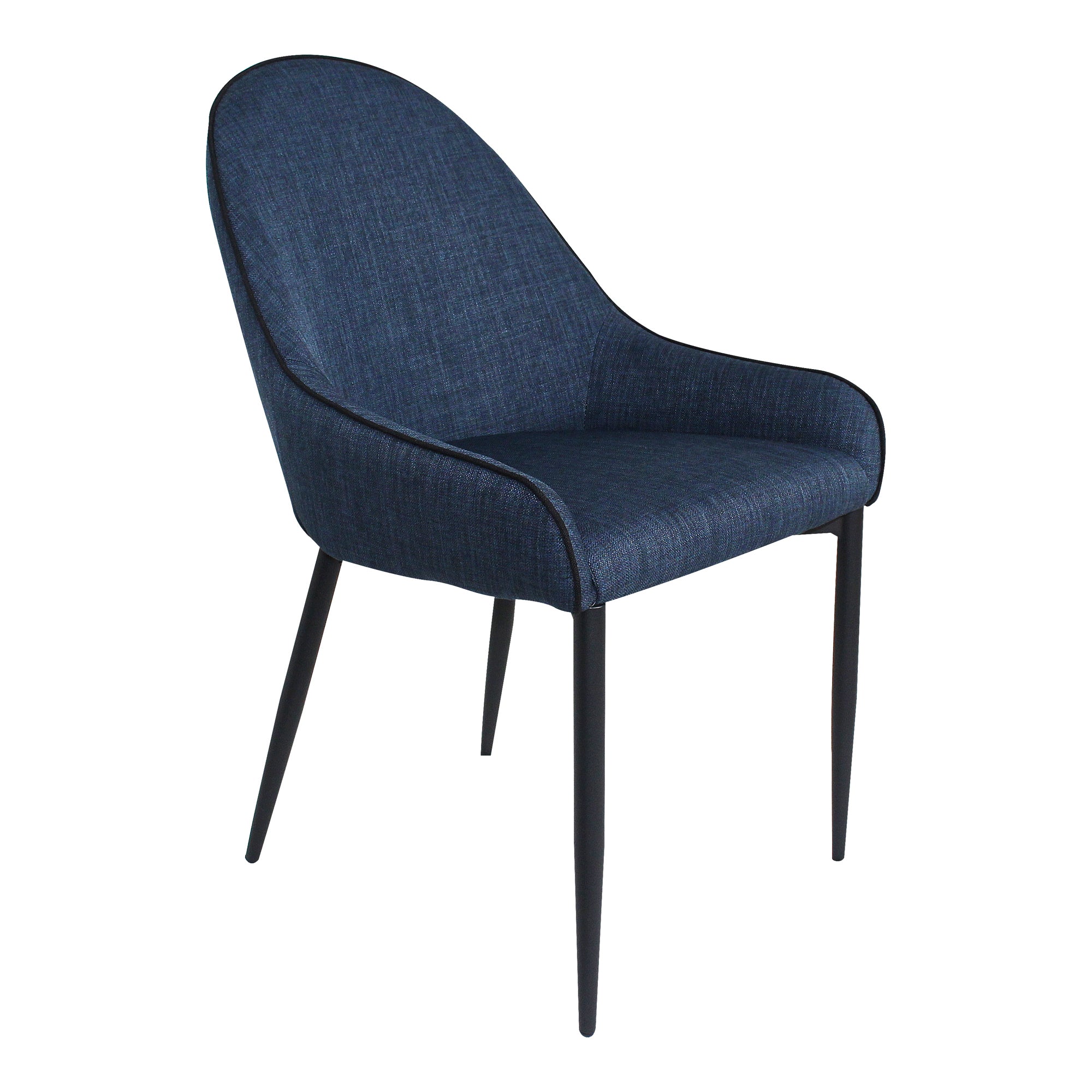 Lapis Dining Chair Dark Blue - Set of Two Dining Chair Moe's Four Hands, Mid Century Modern Furniture, Old Bones Furniture Company, Old Bones Co, Modern Mid Century, Designer Furniture, Furniture Sale, Warehouse Furniture Sale, Lapis Dining Chair Dark Blue - Set of Two Sale, https://www.oldbonesco.com/