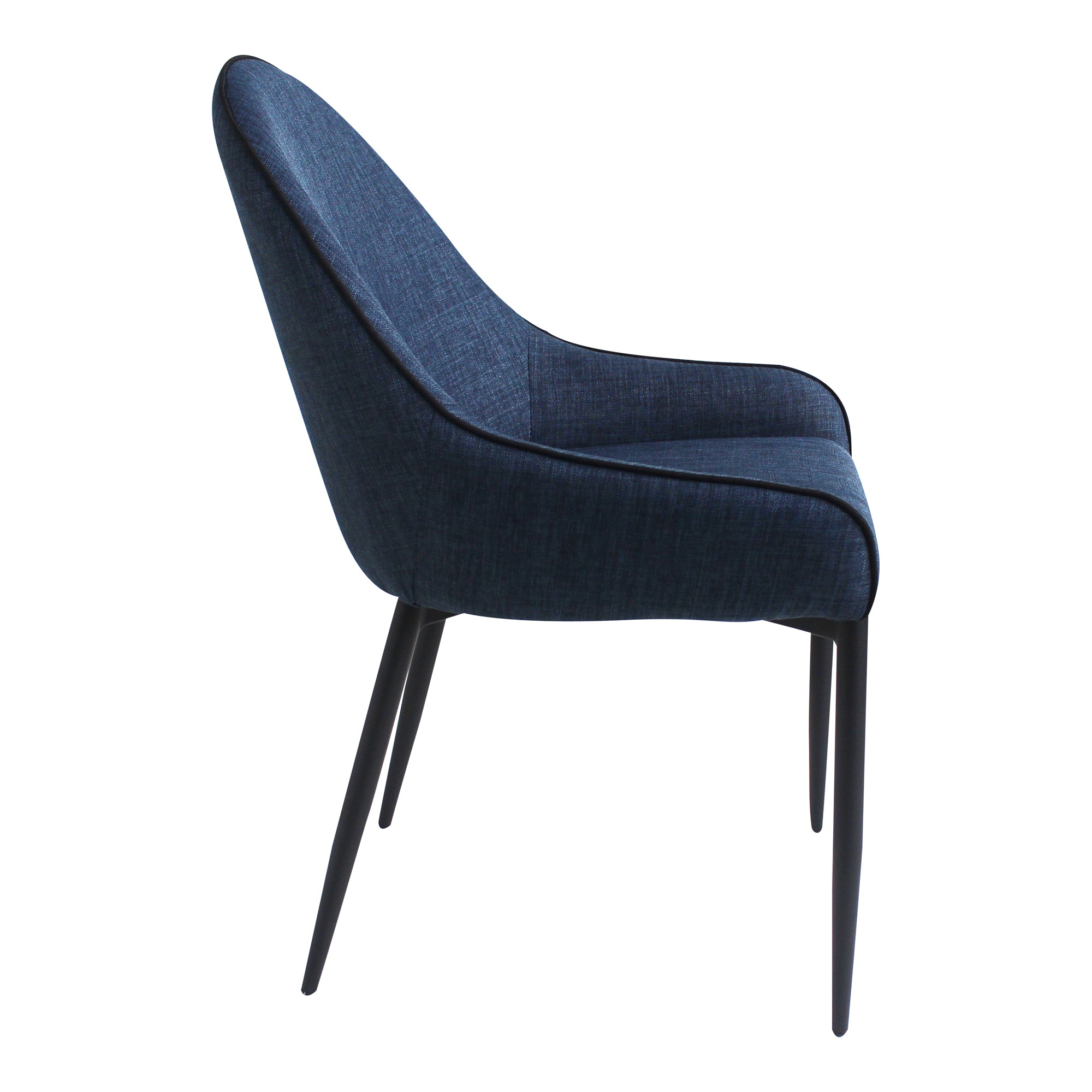 Lapis Dining Chair Dark Blue - Set of Two Dining Chair Moe's Four Hands, Mid Century Modern Furniture, Old Bones Furniture Company, Old Bones Co, Modern Mid Century, Designer Furniture, Furniture Sale, Warehouse Furniture Sale, Lapis Dining Chair Dark Blue - Set of Two Sale, https://www.oldbonesco.com/