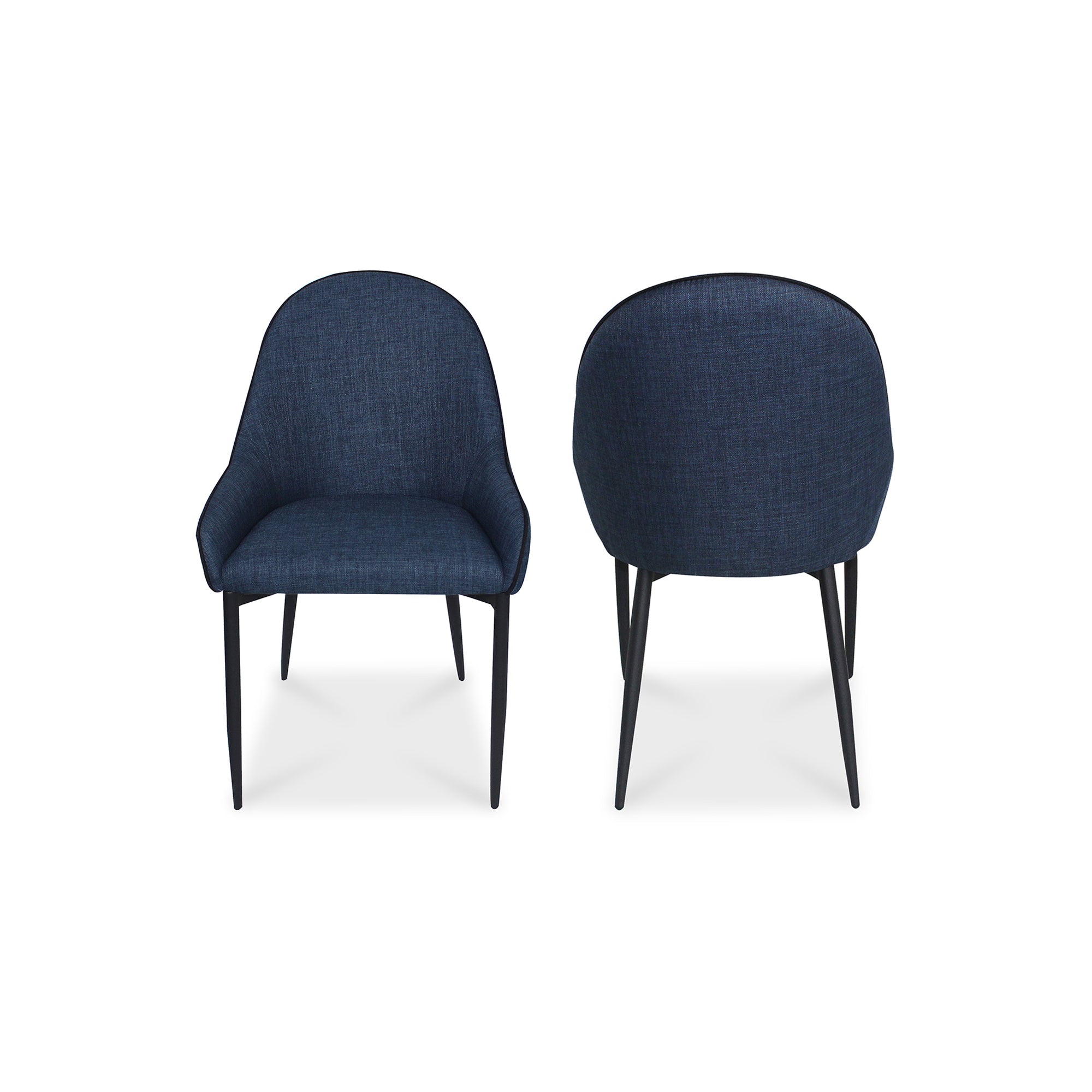 Lapis Dining Chair Dark Blue - Set of Two Dining Chair Moe's Four Hands, Mid Century Modern Furniture, Old Bones Furniture Company, Old Bones Co, Modern Mid Century, Designer Furniture, Furniture Sale, Warehouse Furniture Sale, Lapis Dining Chair Dark Blue - Set of Two Sale, https://www.oldbonesco.com/
