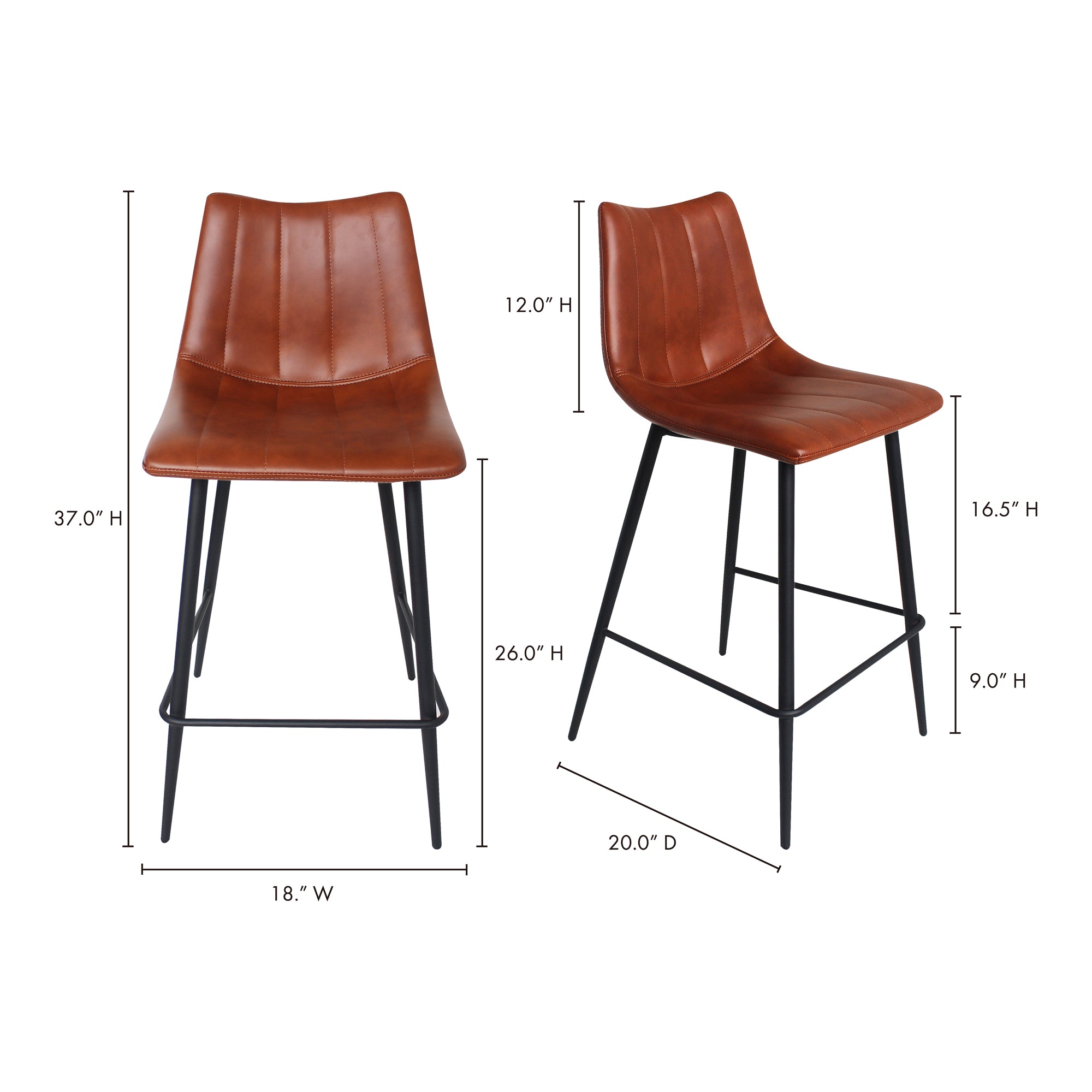 Alibi Counter Stool - Set of Two Counter Stool Moe's Four Hands, Mid Century Modern Furniture, Old Bones Furniture Company, Old Bones Co, Modern Mid Century, Designer Furniture, Furniture Sale, Warehouse Furniture Sale, Alibi Counter Stool - Set of Two Sale, https://www.oldbonesco.com/