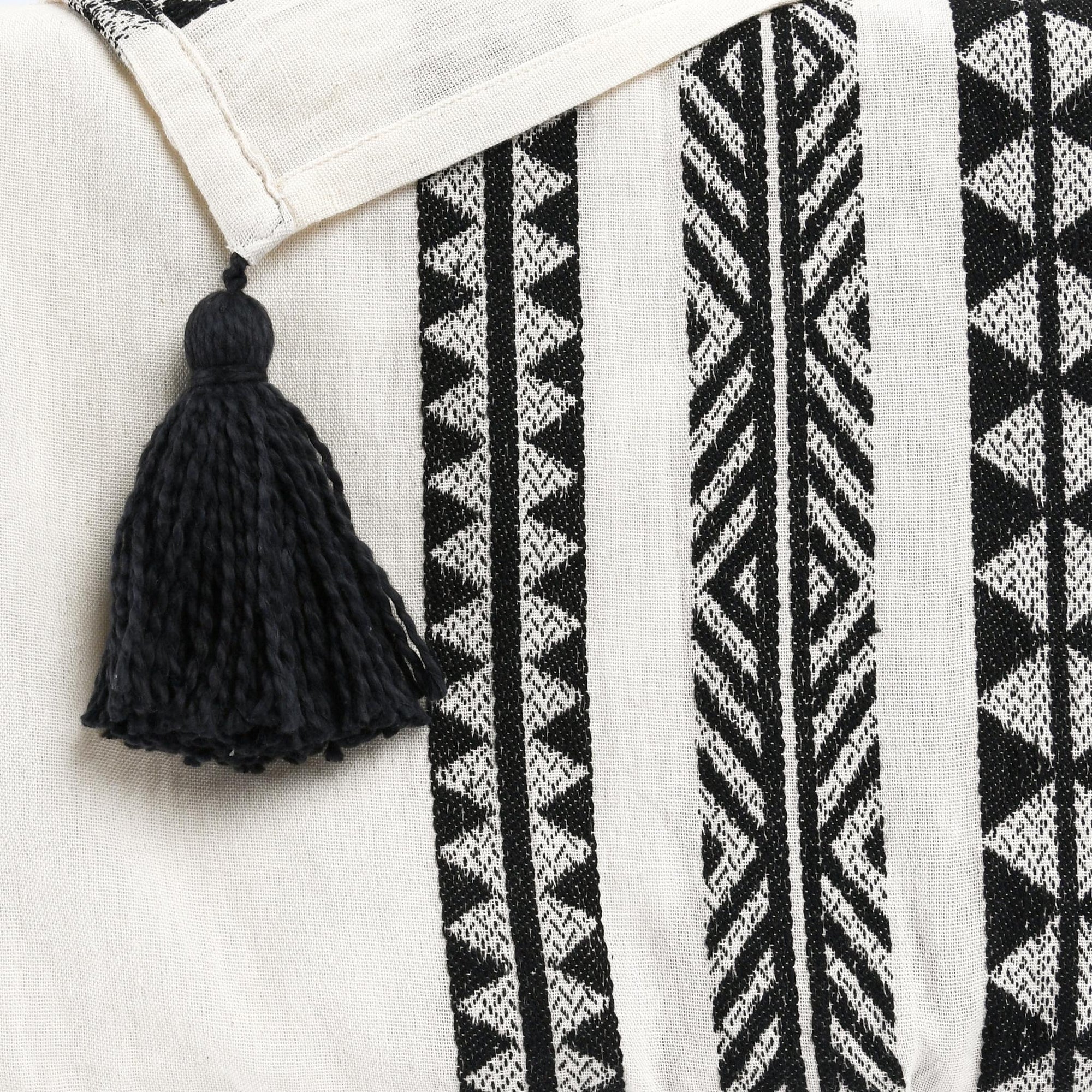 TC Endora Throw - Black/Ivory