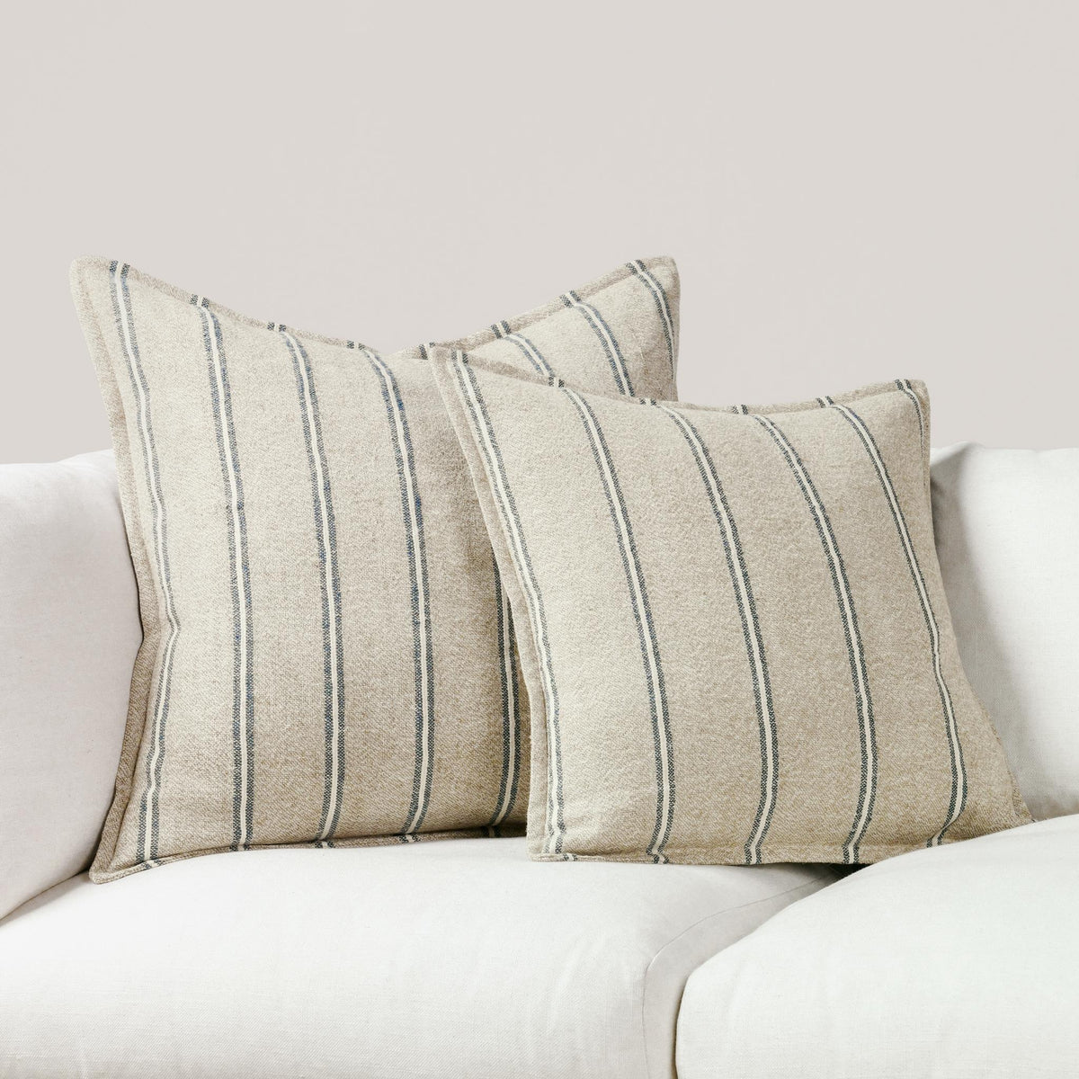 CP Delgada Natural/Blue 26x26 Pillow