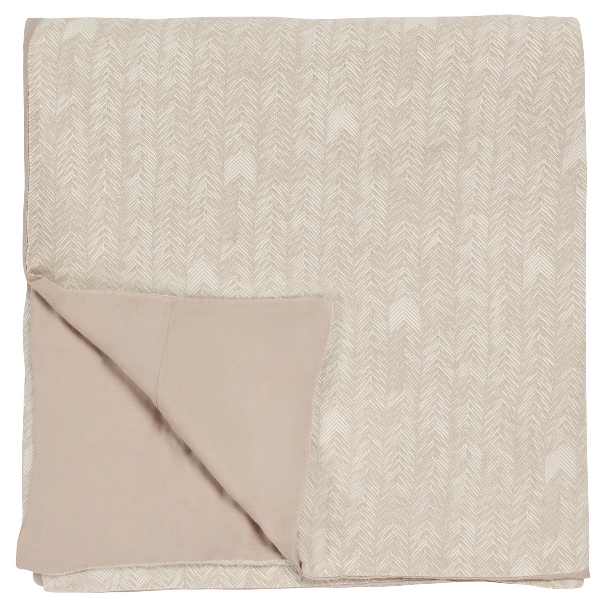 French Herringbone Natural Duvet by Classic Home