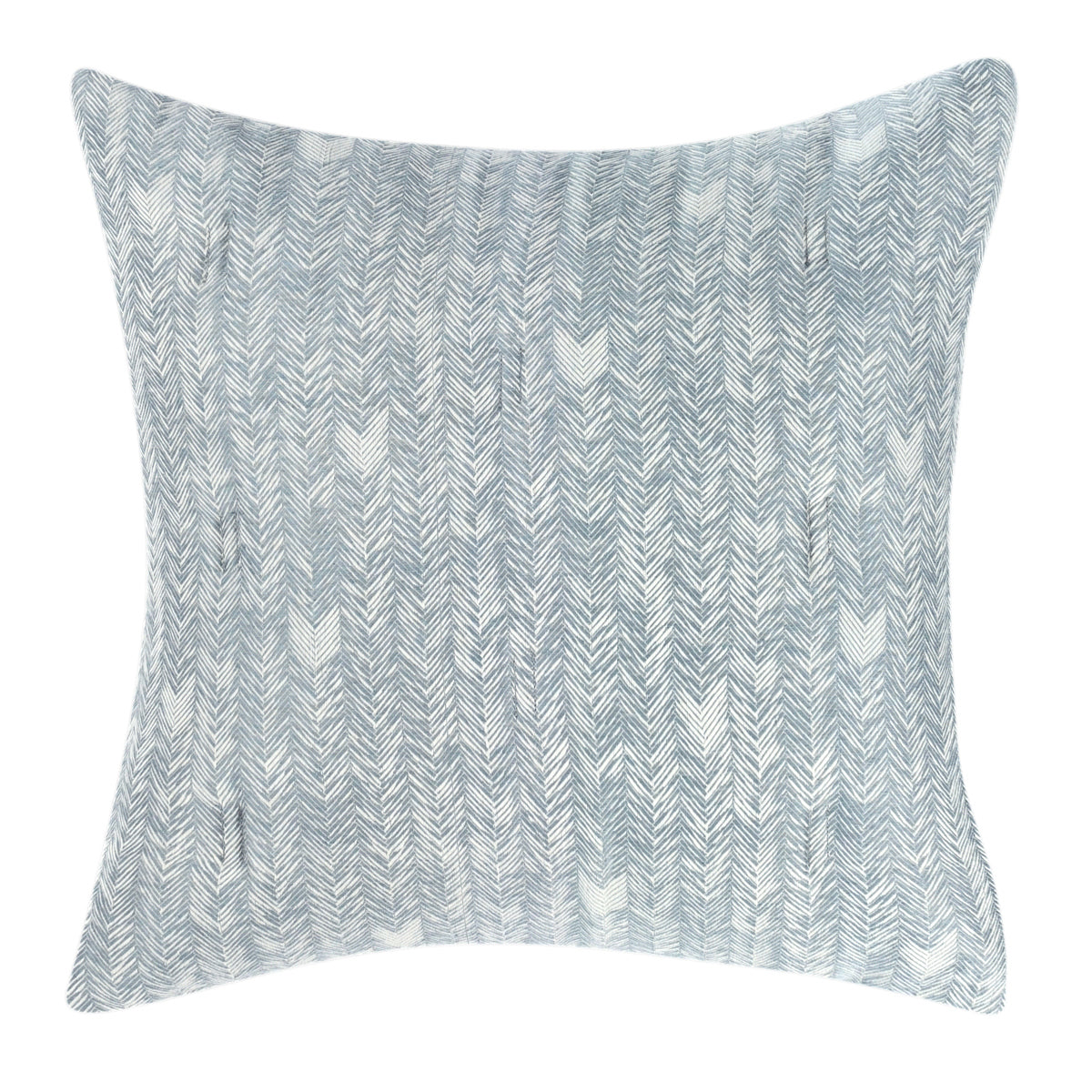 French Herringbone Storm Comforter Euro Sham