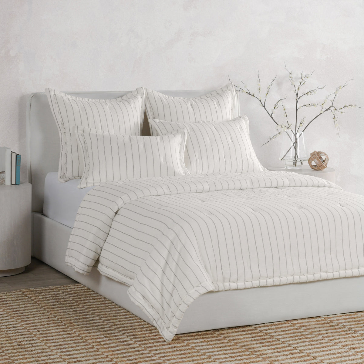 Monaco Ivory Comforter Euro Sham by Classic Home