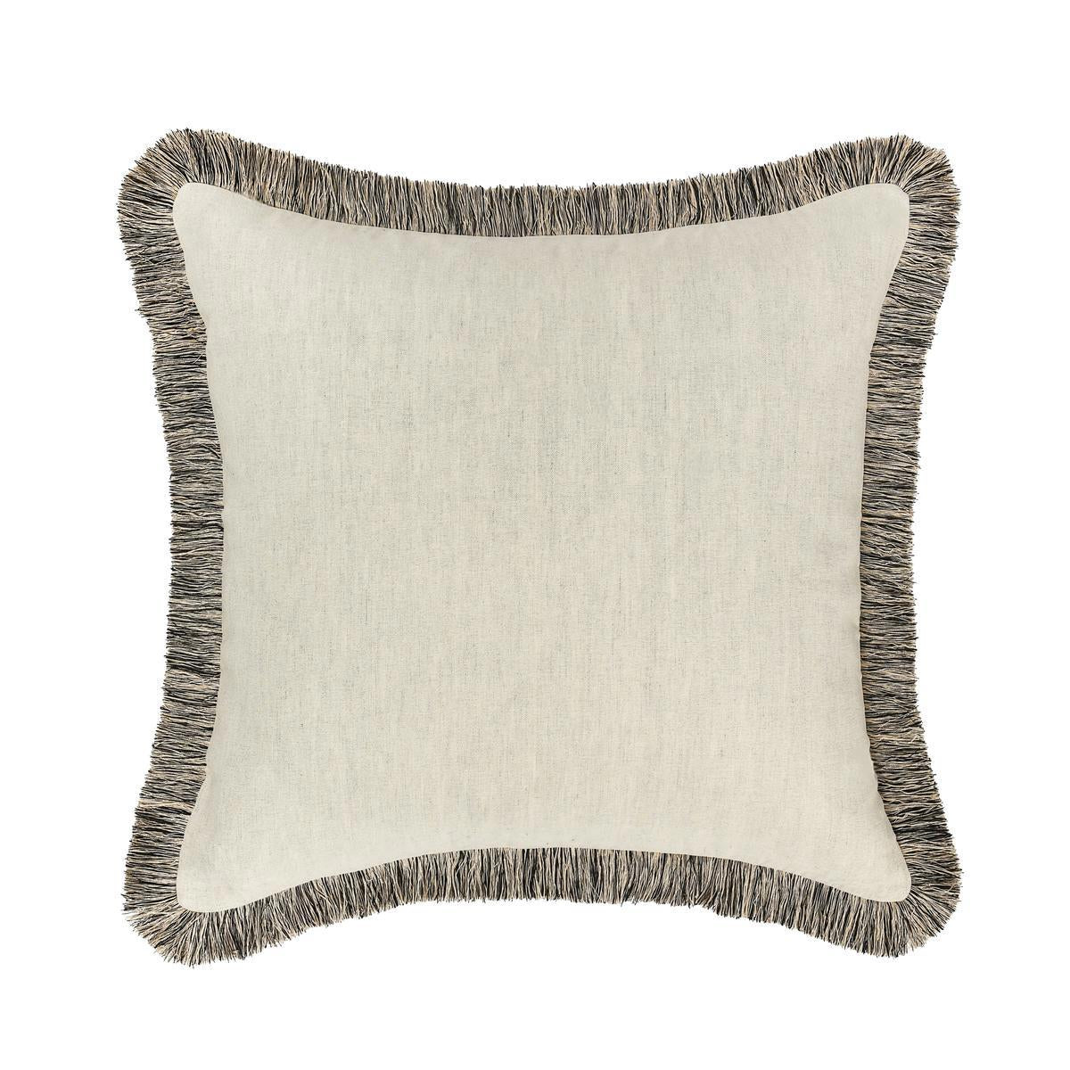 RO Nola Natural/Black Pillow by Classic Home