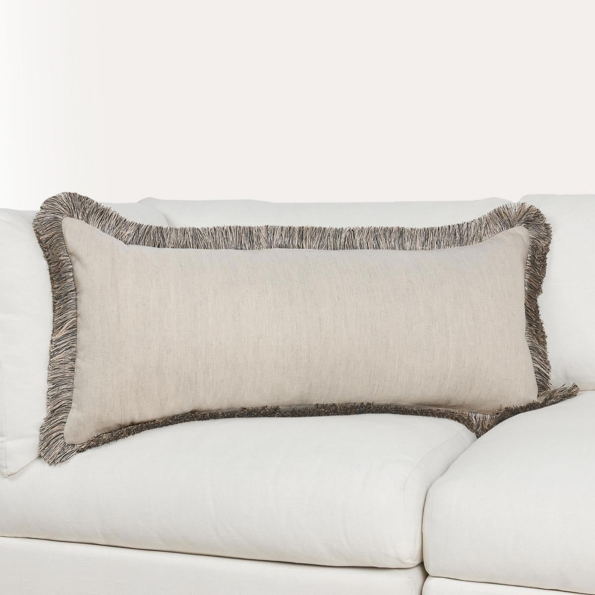 RO Nola Natural/Black Pillow by Classic Home