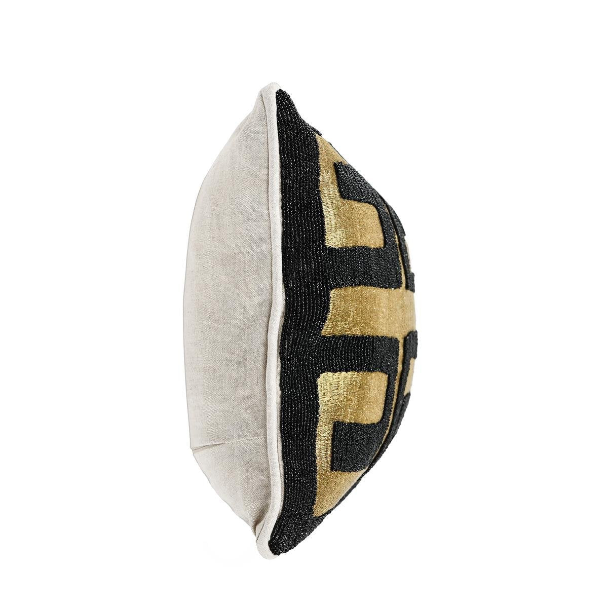 RO Dala Black/Gold Pillow by Classic Home