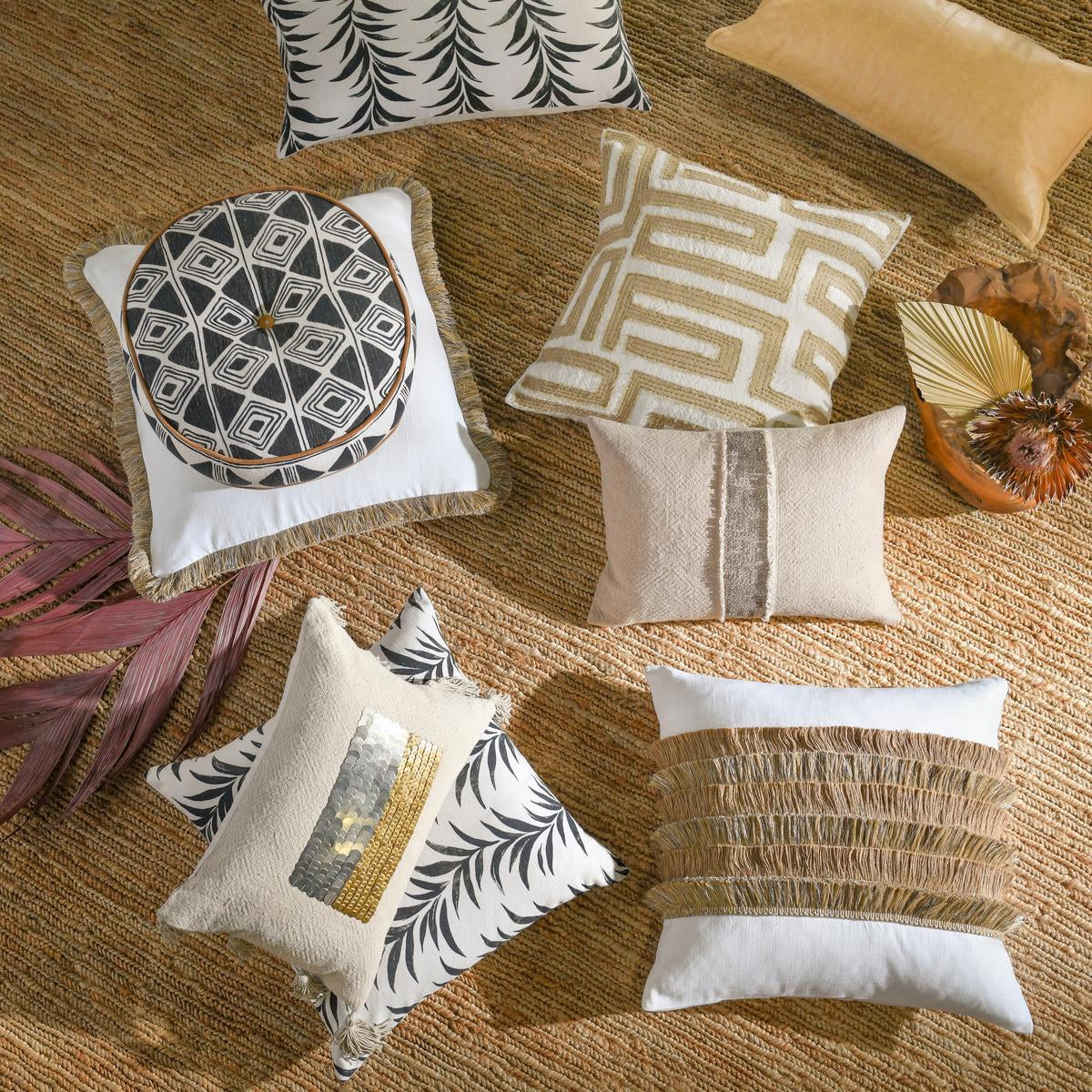 SLD Leather Golden Wheat 14x26 Pillow by Classic Home