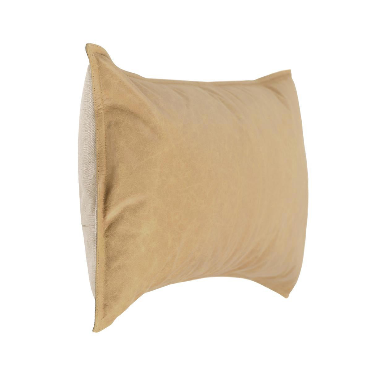 SLD Leather Golden Wheat 14x26 Pillow by Classic Home
