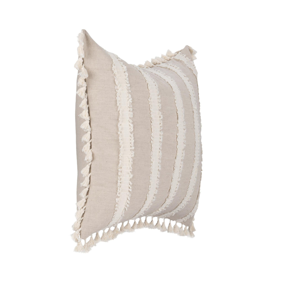 TQ Edisto Natural/Ivory Pillow by Classic Home