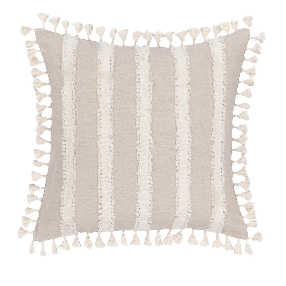 TQ Edisto Natural/Ivory Pillow by Classic Home