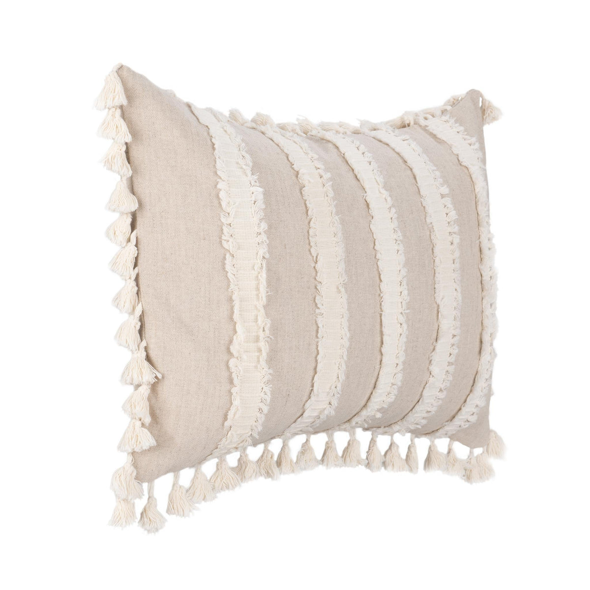 TQ Edisto Natural/Ivory Pillow by Classic Home