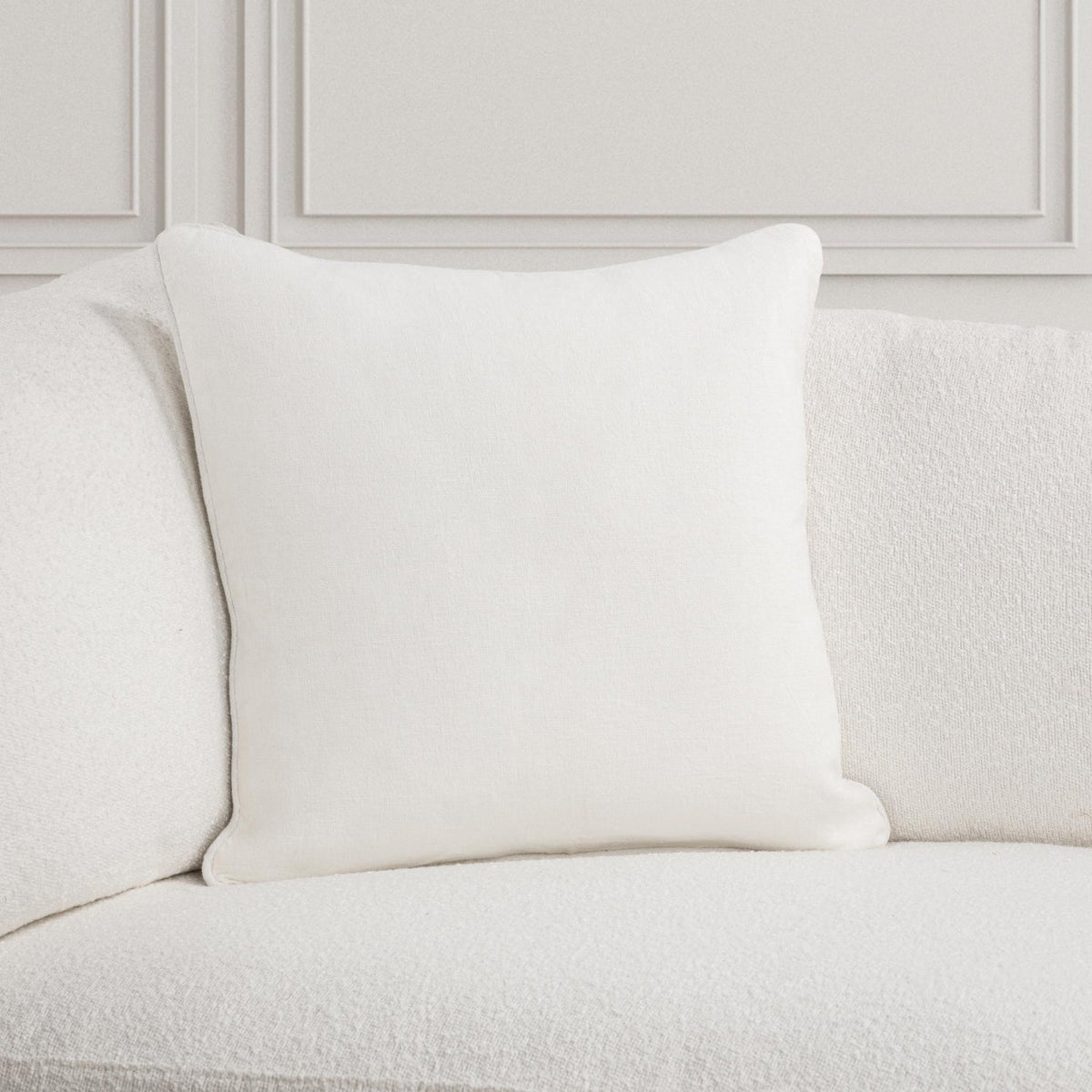 SLD Bedford Linen Ivory 22x22 Pillow by Classic Home
