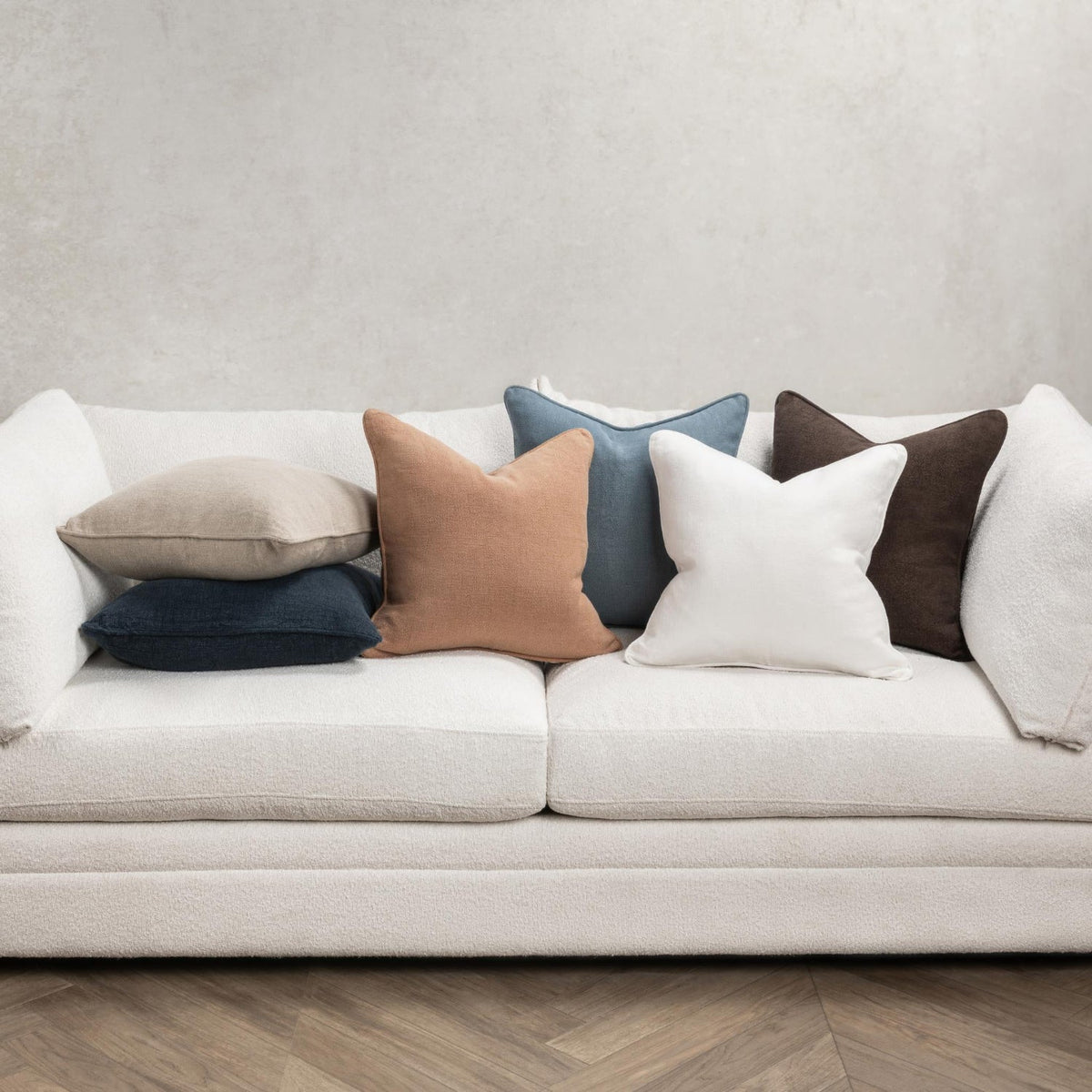 SLD Bedford Linen Ivory 22x22 Pillow by Classic Home