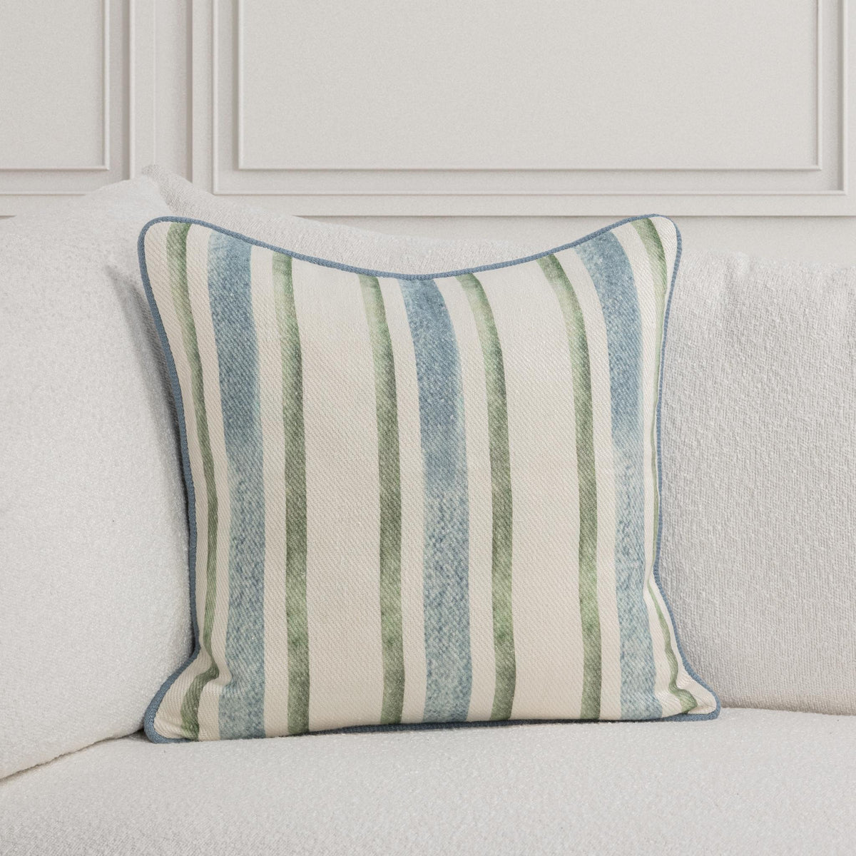 TQ Harbor Stripe Ivory Multi Pillow by Classic Home