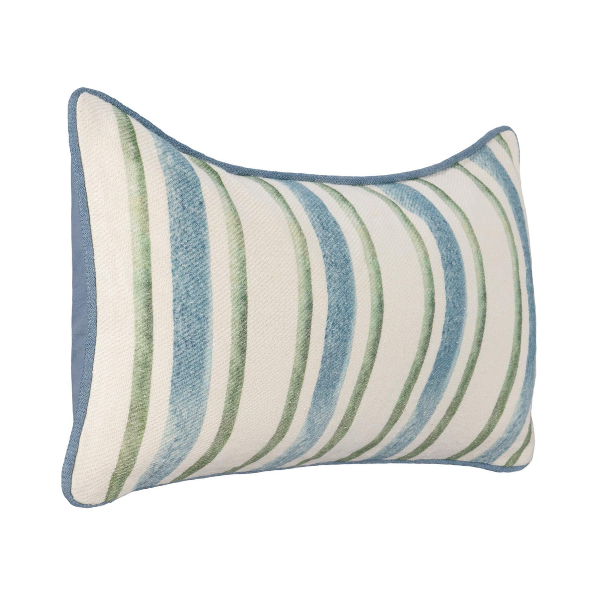 TQ Harbor Stripe Ivory Multi Pillow by Classic Home