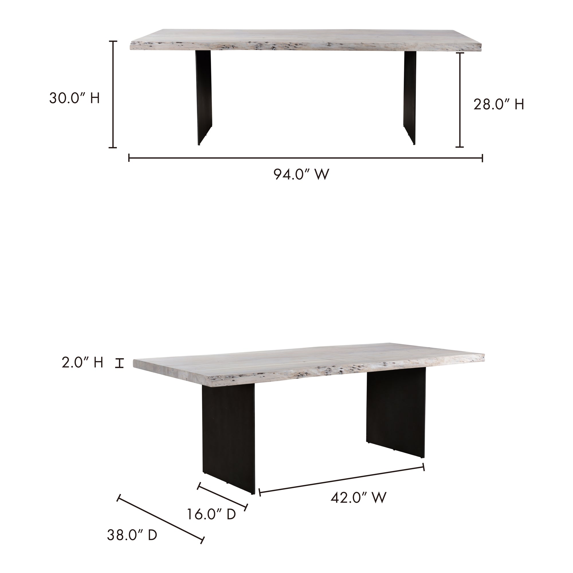 Evans Dining Table Dining Table Moe's Four Hands, Mid Century Modern Furniture, Old Bones Furniture Company, Old Bones Co, Modern Mid Century, Designer Furniture, Furniture Sale, Warehouse Furniture Sale, Evans Dining Table Sale, https://www.oldbonesco.com/