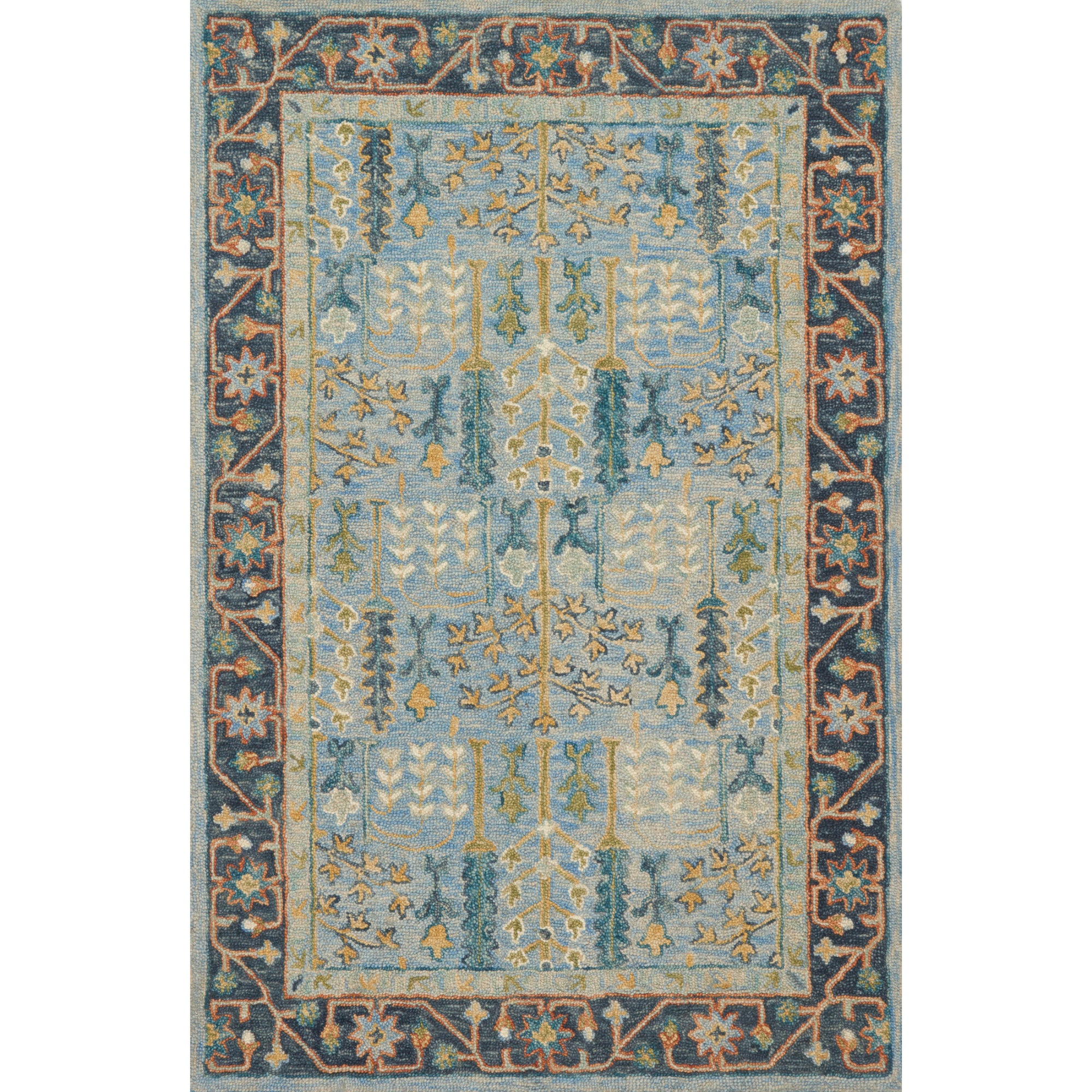 Loloi Victoria Light Blue/Dark Blue Rug