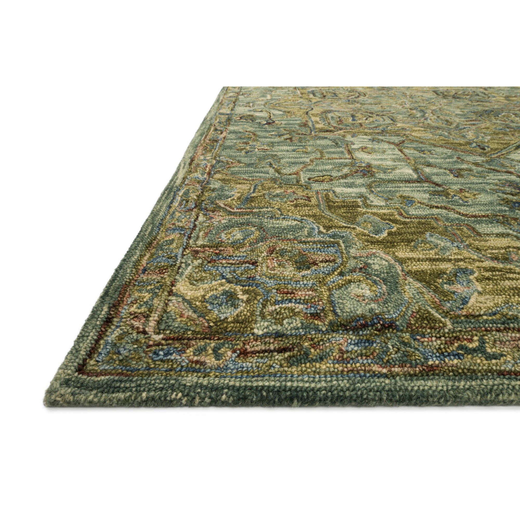 Loloi Victoria Dark Green/Tobacco Rug