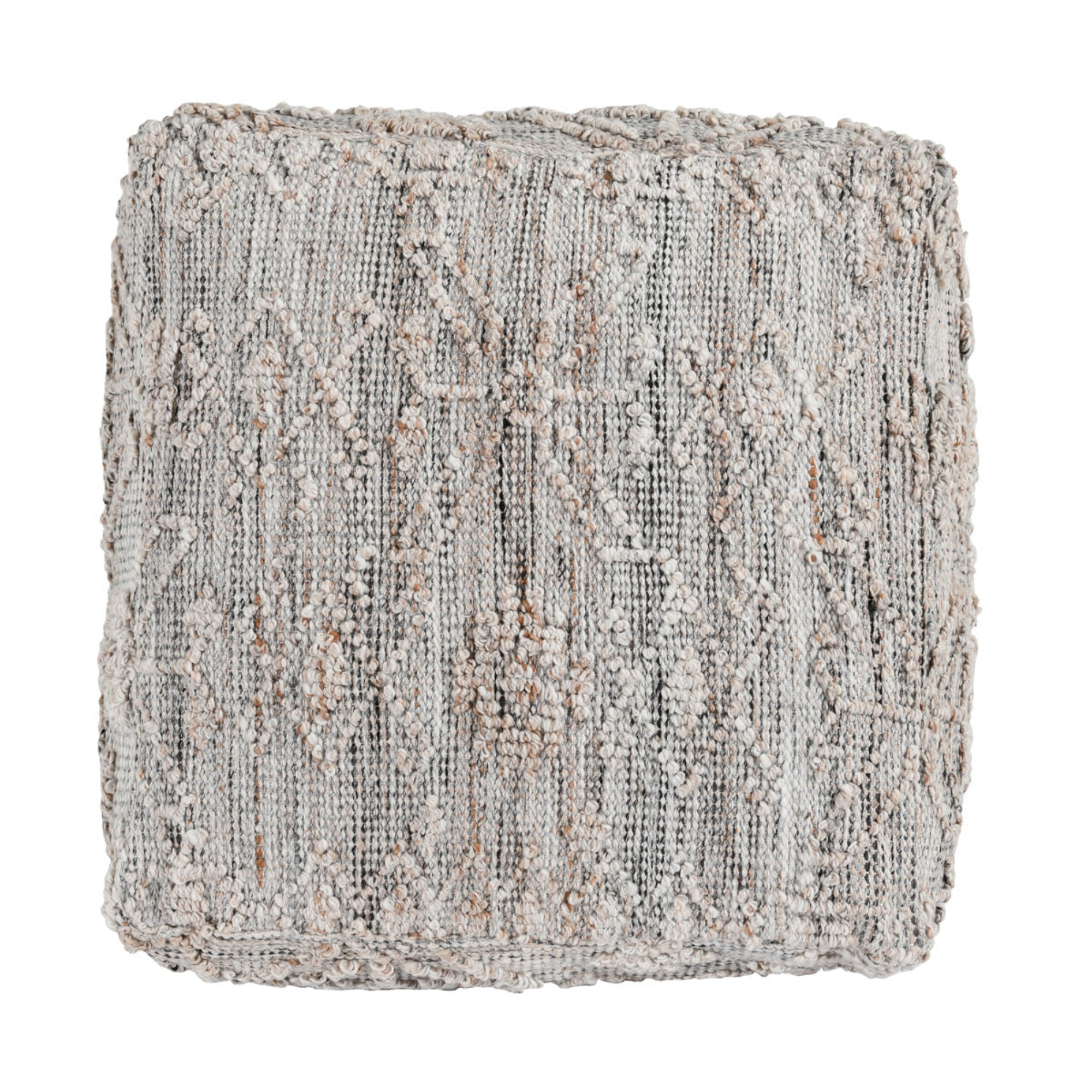 Performance Tundra Pouf - Gray Multi