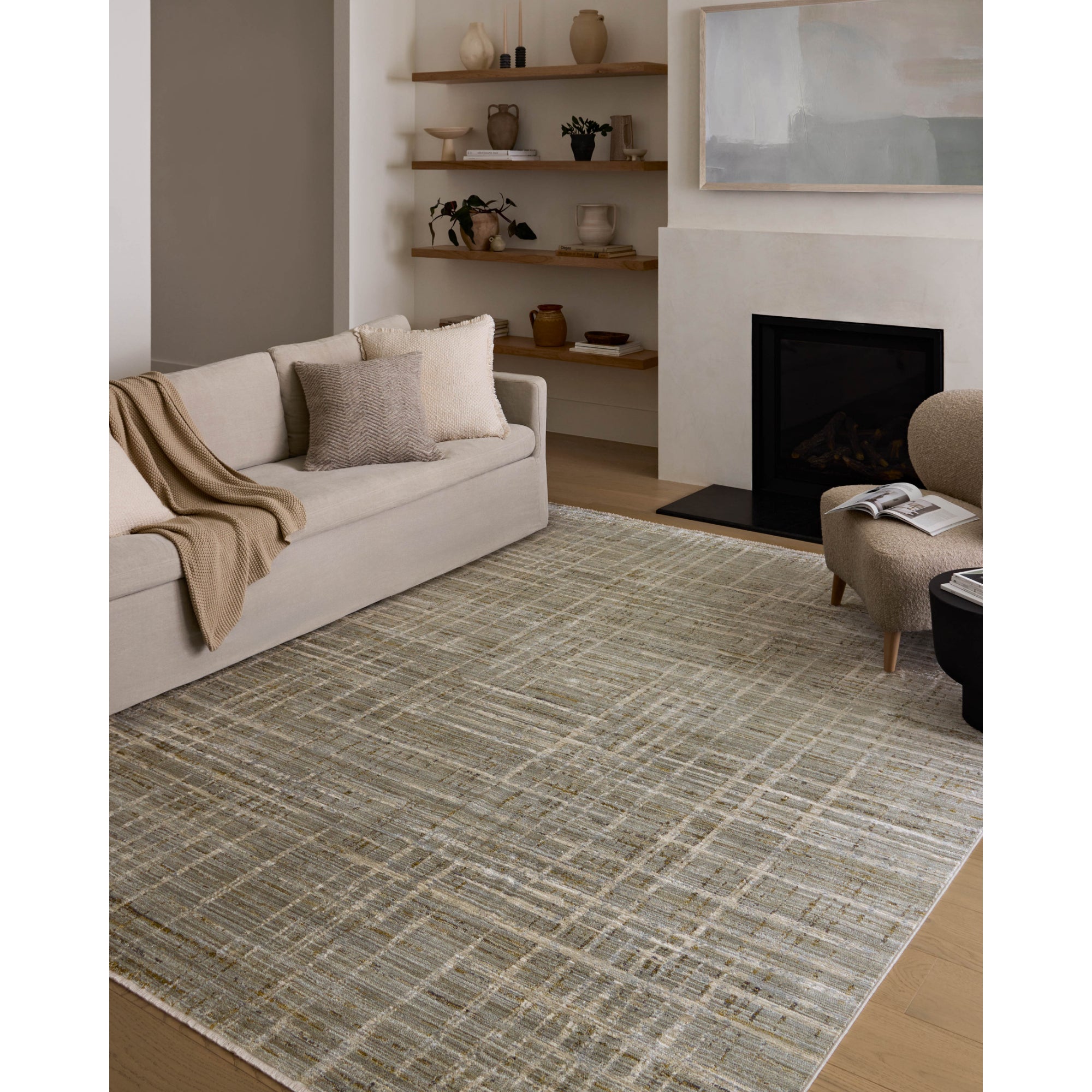 Loloi Wade Mist/Gold Rug