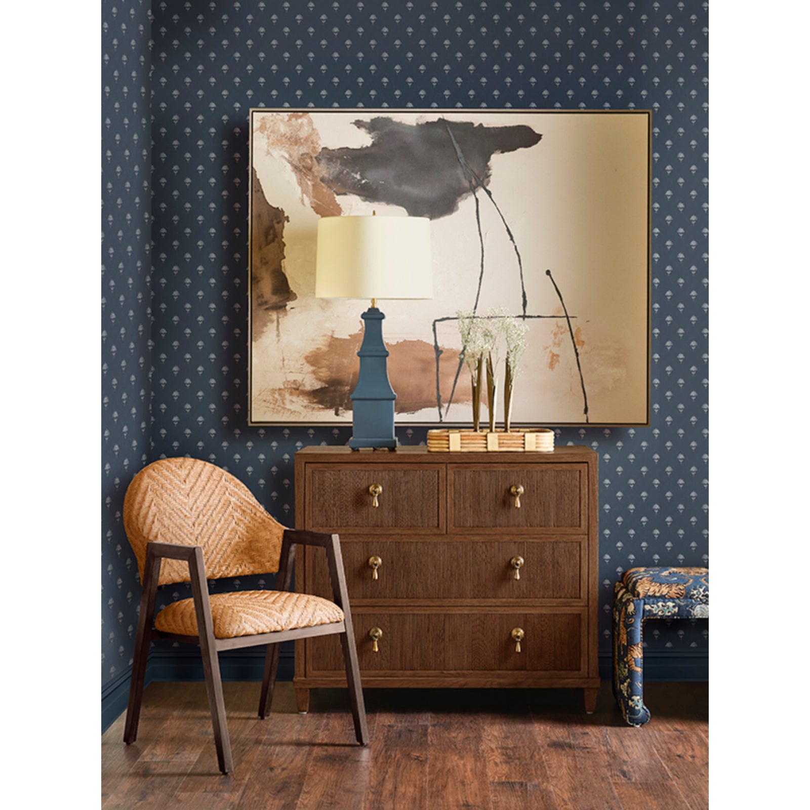 Walter Round Back Armed Dining Chair
