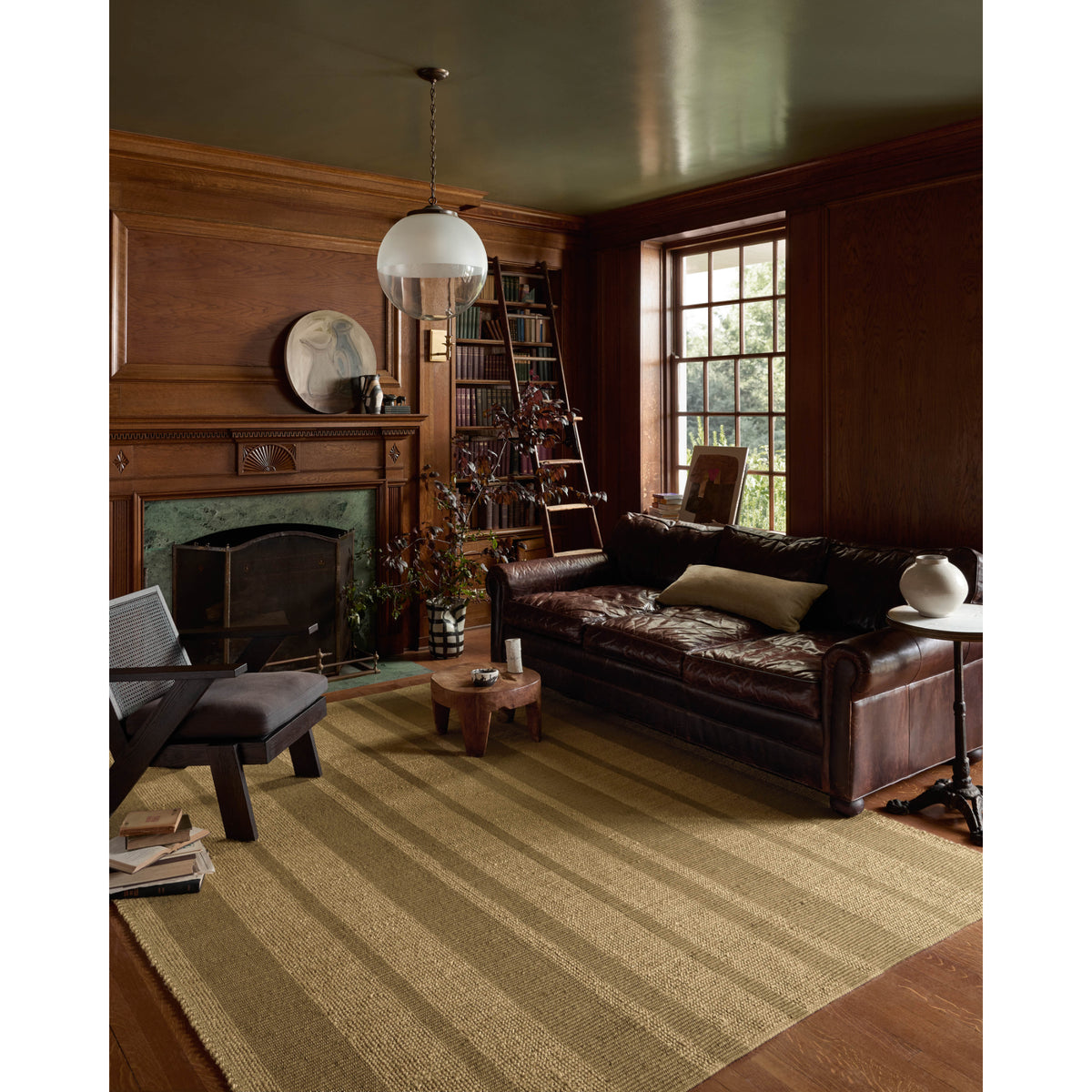 Leanne Ford x Loloi Weatherstaff Natural/Olive Rug