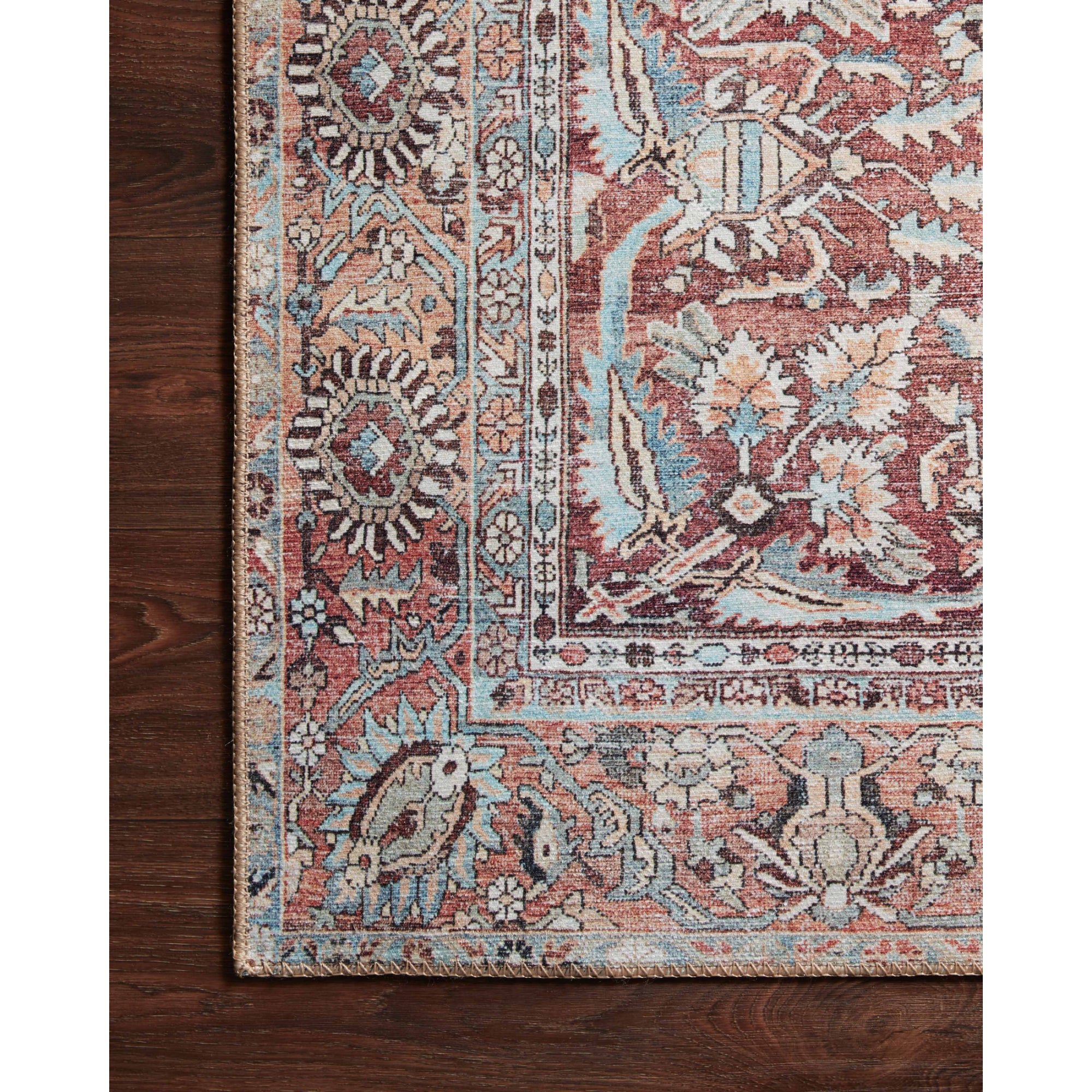 Loloi Wynter Tomato/Teal Rug