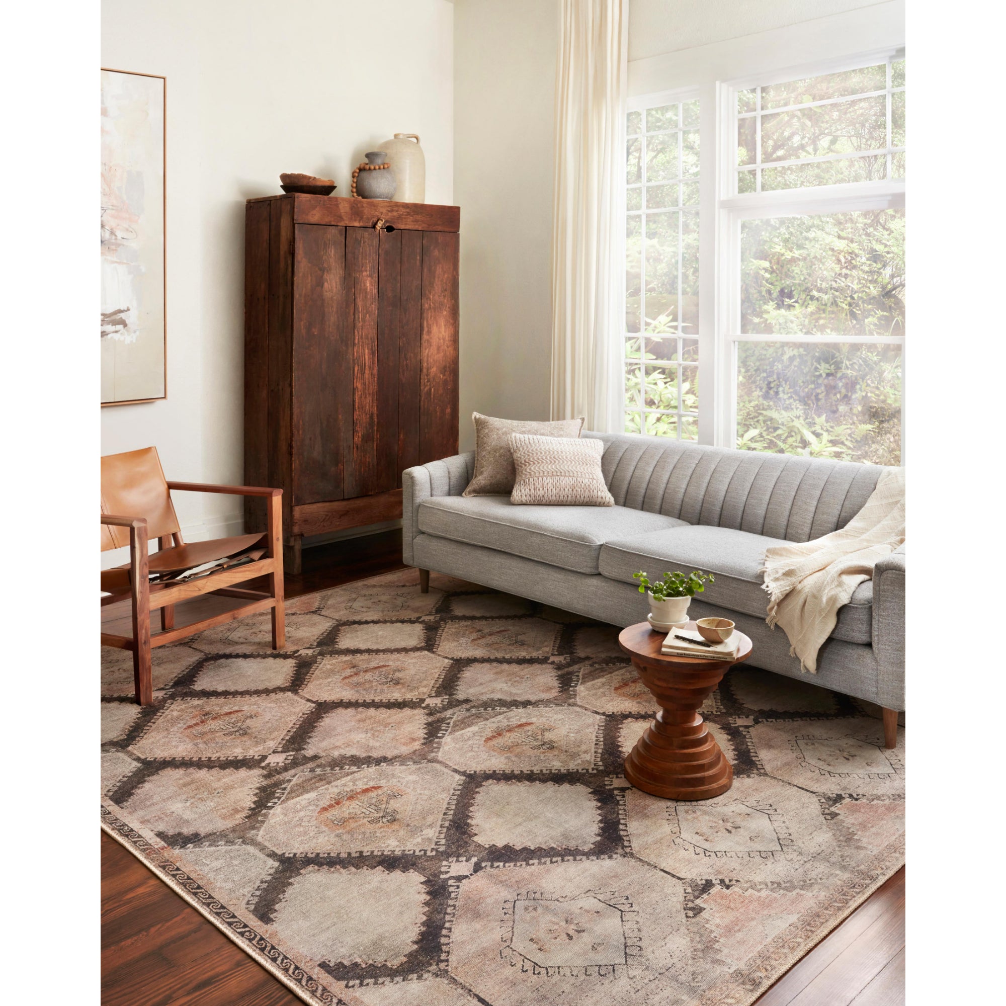 Loloi Wynter Graphite/Blush Rug
