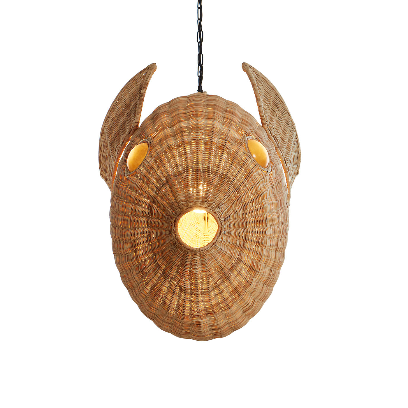 Wicker Blowfish Pendant