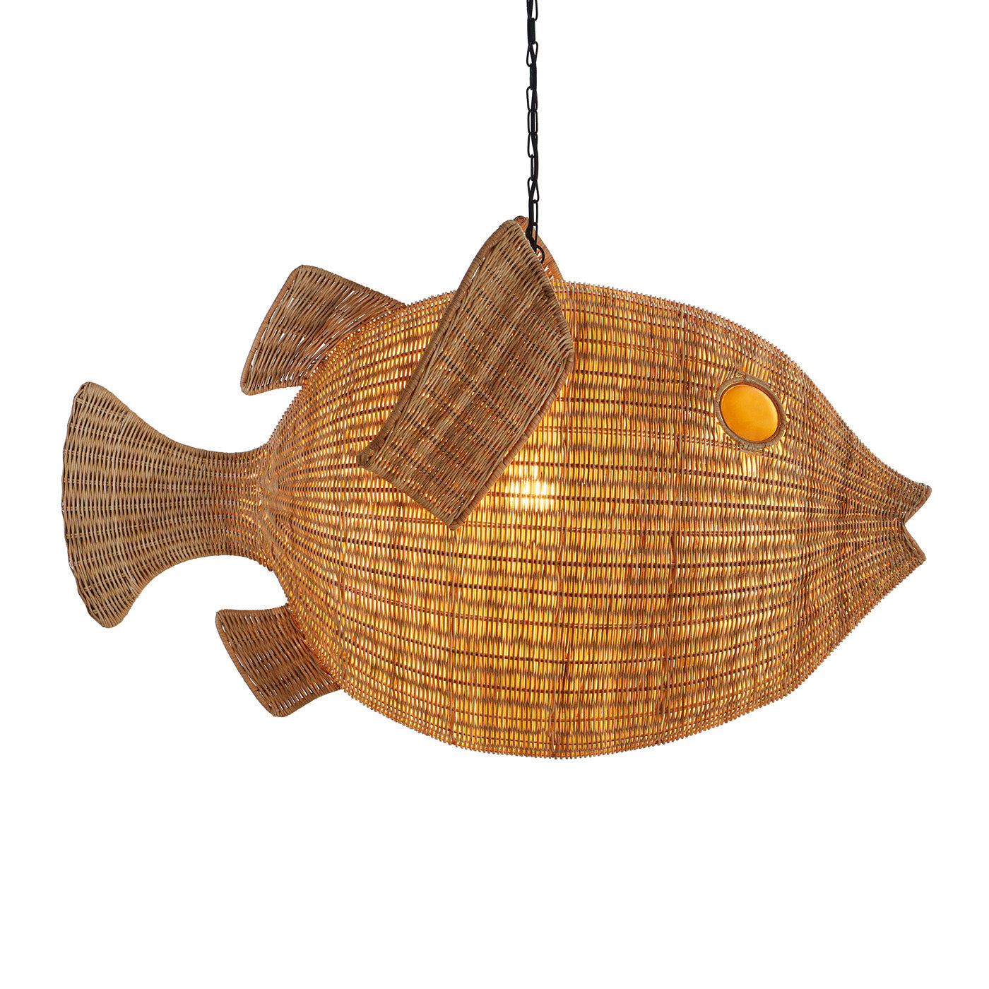 Wicker Blowfish Pendant