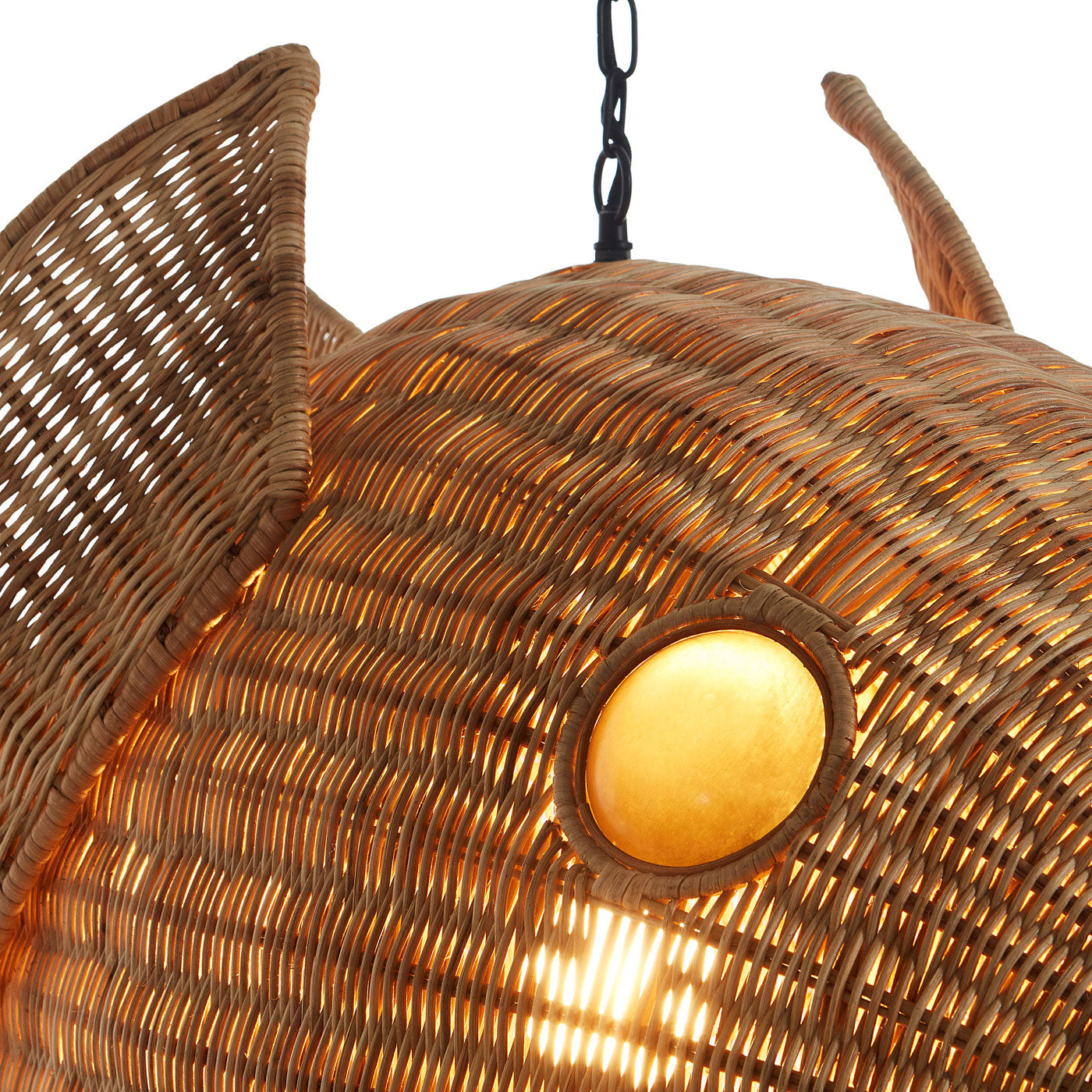 Wicker Blowfish Pendant