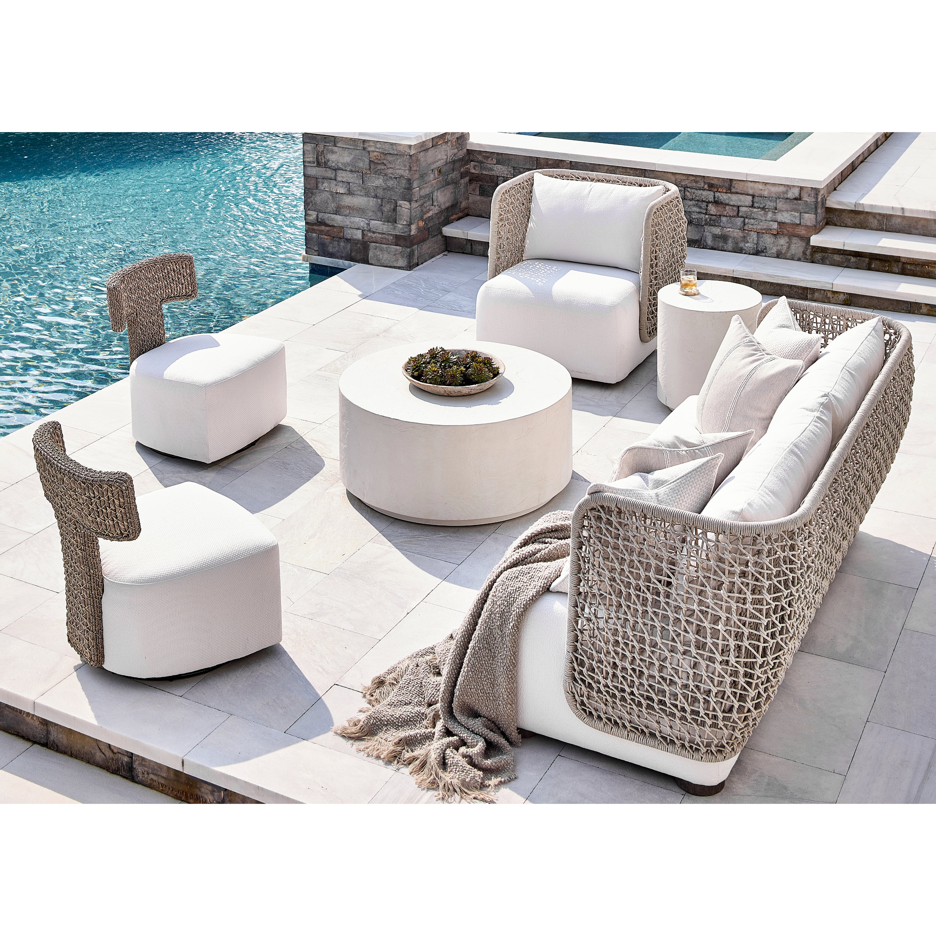 Trapani Outdoor Cocktail Table by Bernhardt