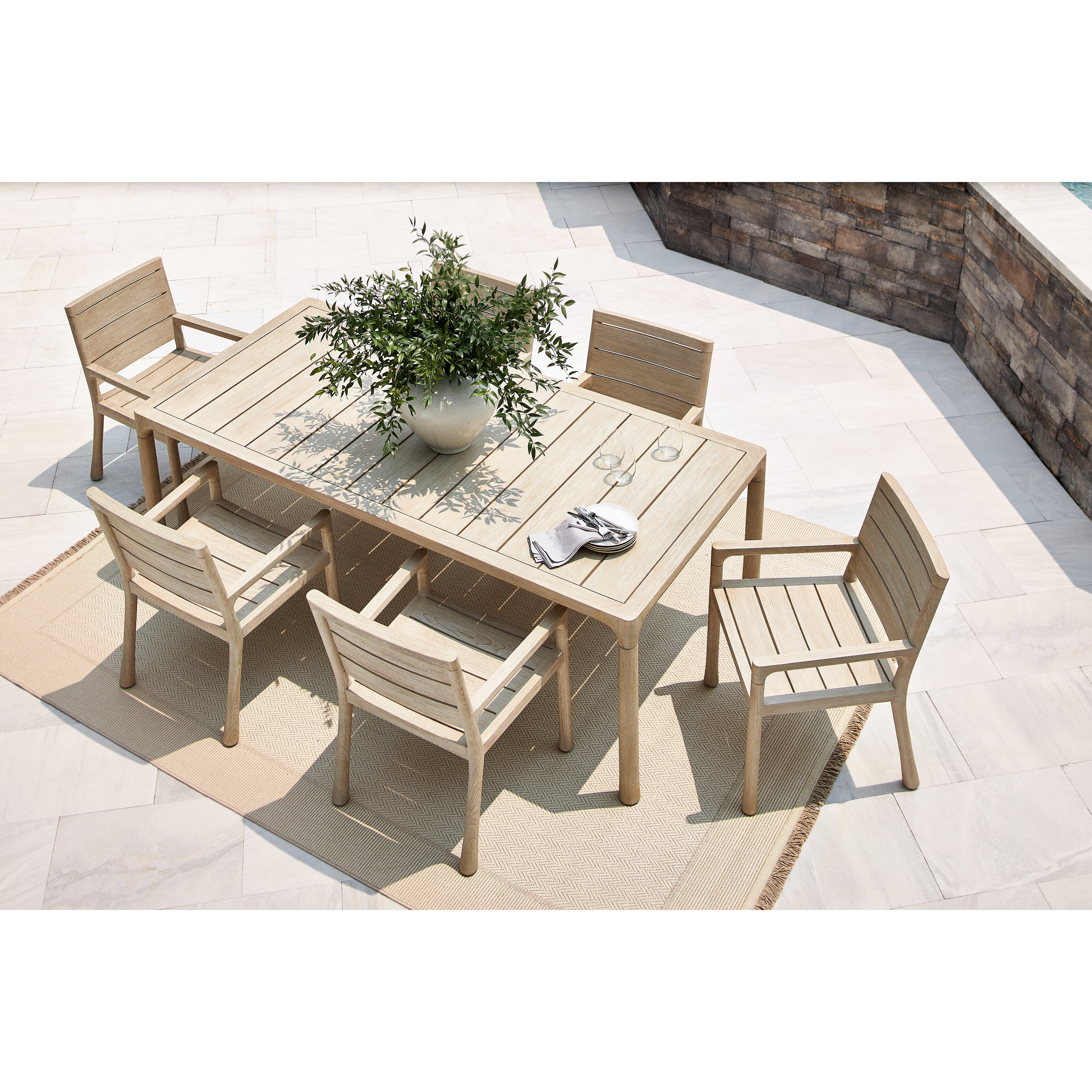 Siesta 88" Key Outdoor Dining Table by Bernhardt