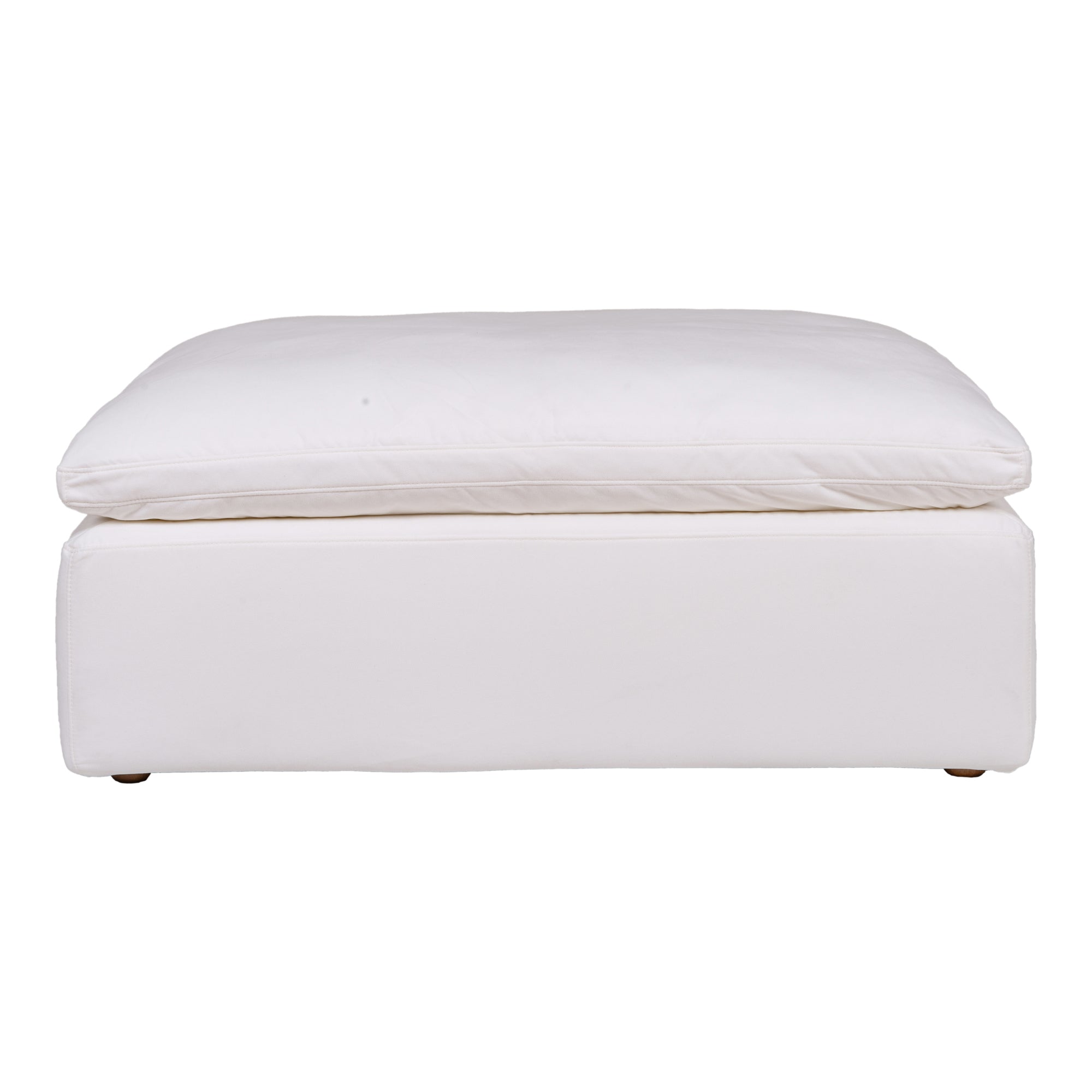 Clay Ottoman Livesmart Fabric WhiteSectional Sofa Moe's White Four Hands, Mid Century Modern Furniture, Old Bones Furniture Company, Old Bones Co, Modern Mid Century, Designer Furniture, Furniture Sale, Warehouse Furniture Sale, Clay Ottoman Livesmart Fabric Sale, https://www.oldbonesco.com/