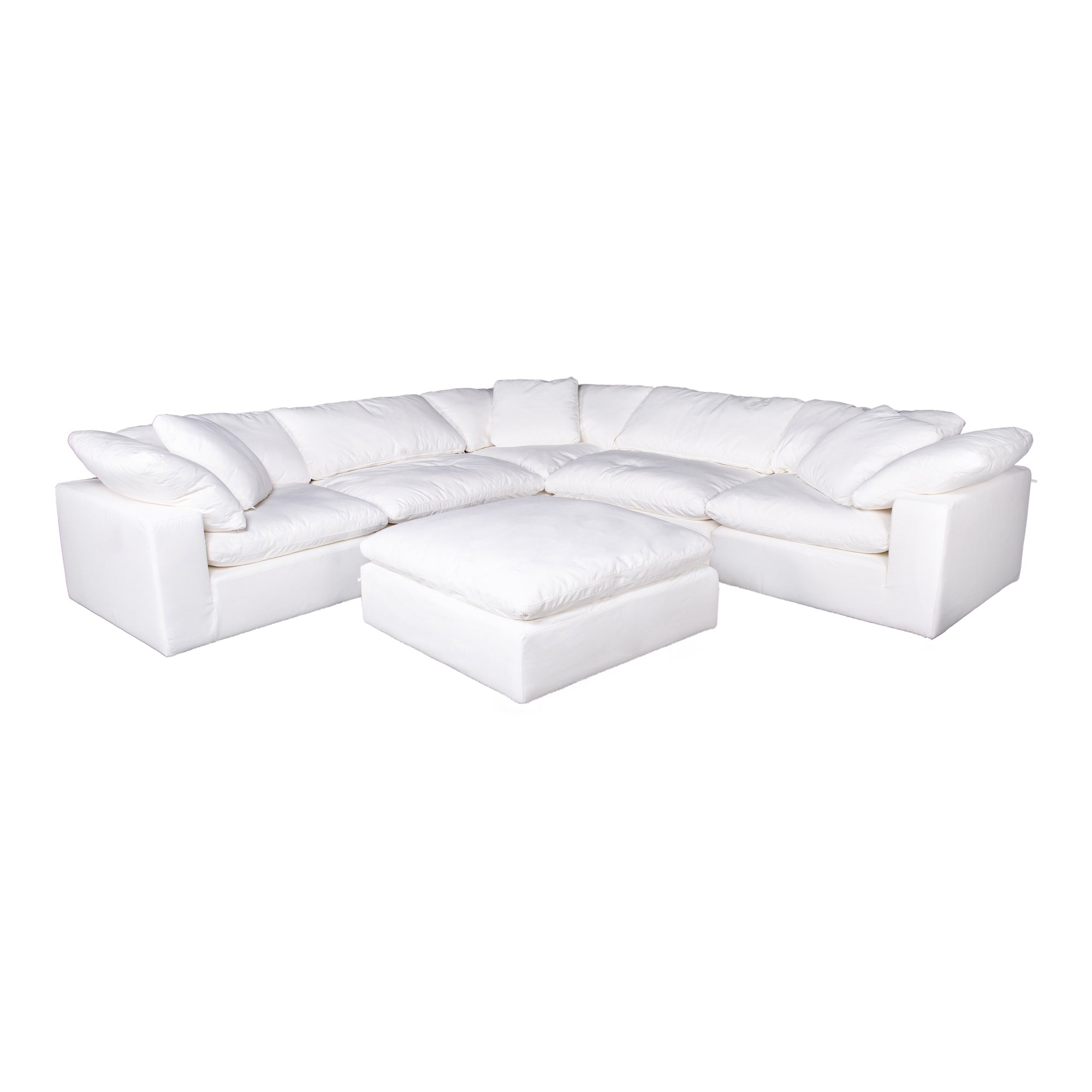 Clay Ottoman Livesmart Fabric Sectional Sofa Moe's Four Hands, Mid Century Modern Furniture, Old Bones Furniture Company, Old Bones Co, Modern Mid Century, Designer Furniture, Furniture Sale, Warehouse Furniture Sale, Clay Ottoman Livesmart Fabric Sale, https://www.oldbonesco.com/