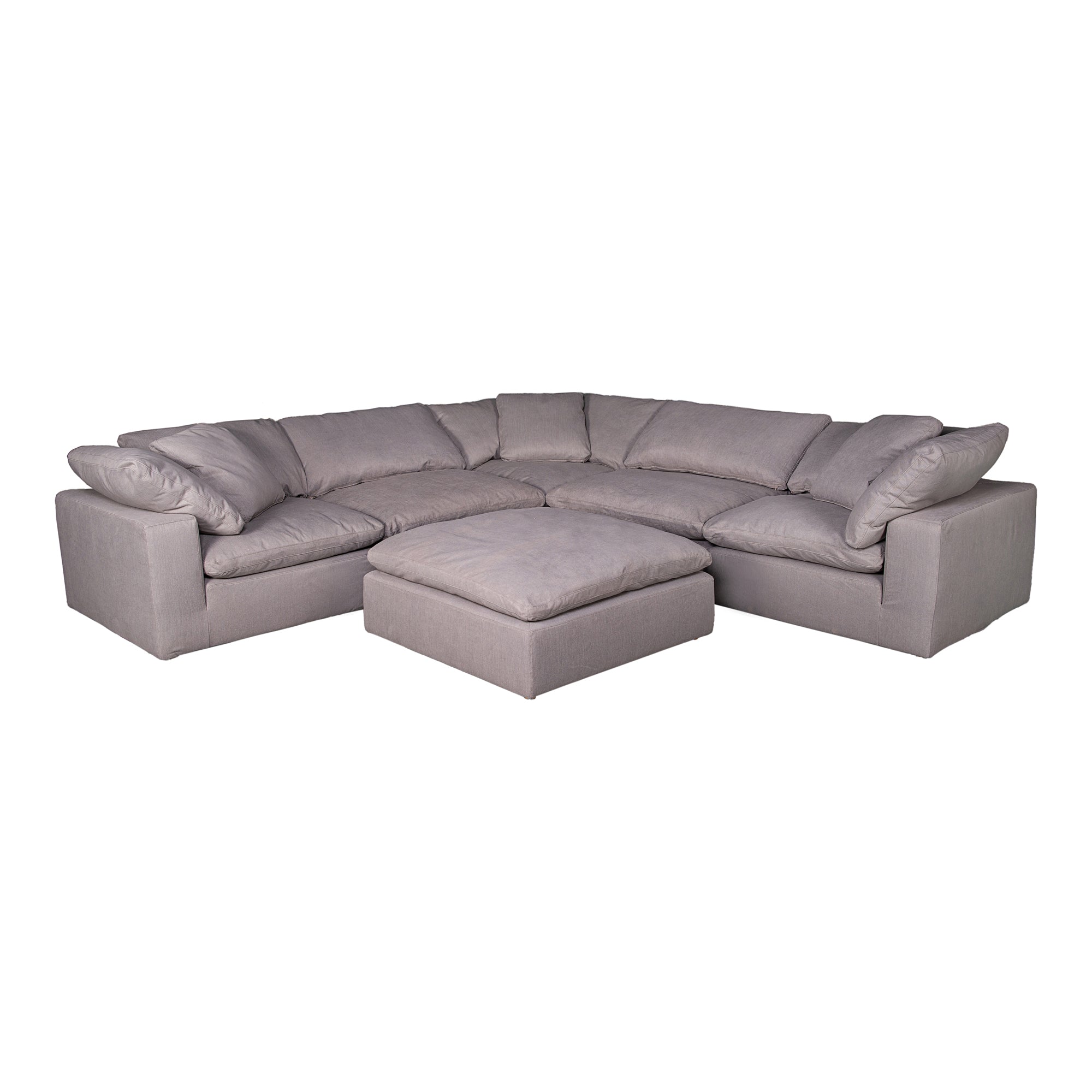 Clay Ottoman Livesmart Fabric Sectional Sofa Moe's Four Hands, Mid Century Modern Furniture, Old Bones Furniture Company, Old Bones Co, Modern Mid Century, Designer Furniture, Furniture Sale, Warehouse Furniture Sale, Clay Ottoman Livesmart Fabric Sale, https://www.oldbonesco.com/