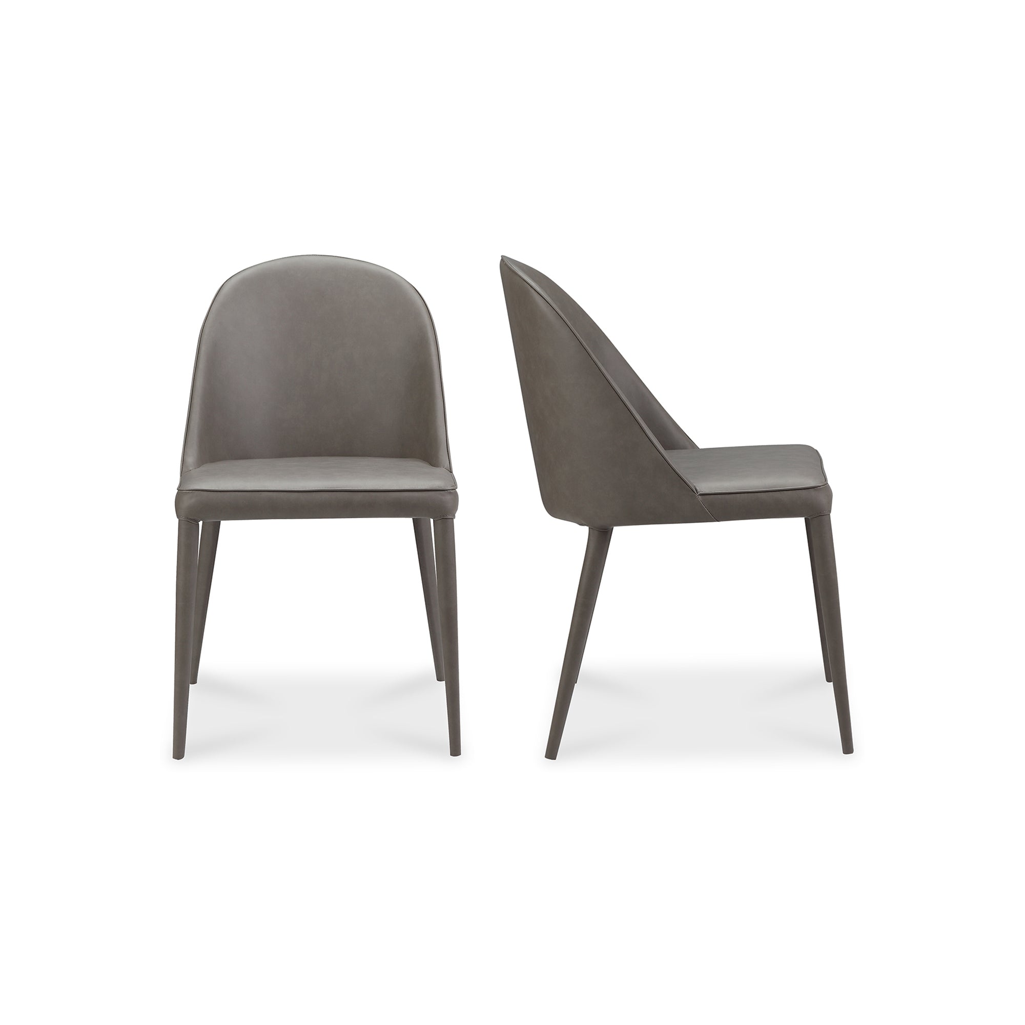 Burton Pu Dining Chair Grey-Set of 2 Dining Chair Moe's Four Hands, Mid Century Modern Furniture, Old Bones Furniture Company, Old Bones Co, Modern Mid Century, Designer Furniture, Furniture Sale, Warehouse Furniture Sale, Burton Pu Dining Chair Grey-Set of 2 Sale, https://www.oldbonesco.com/